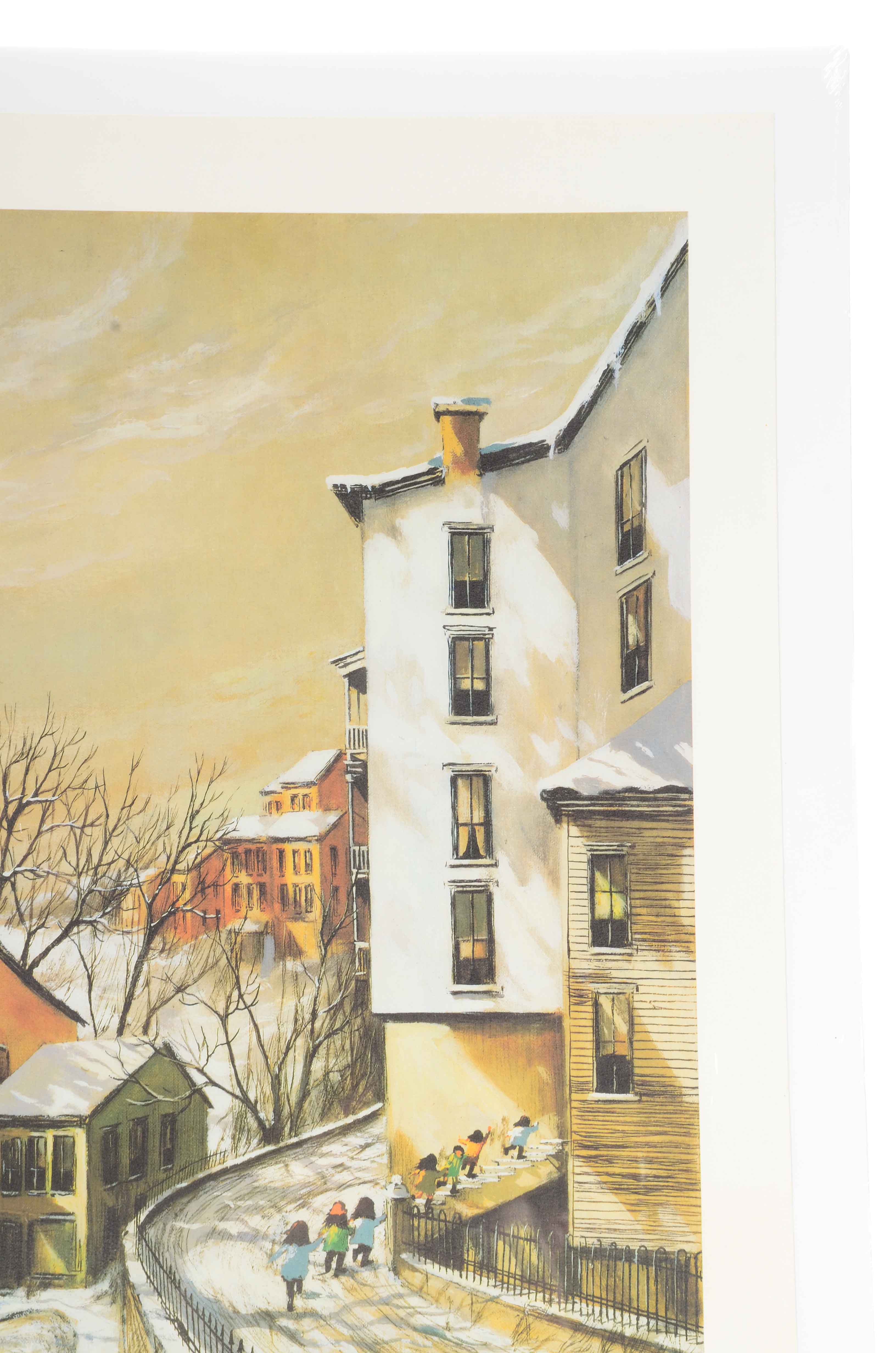 Robert Fabe Signed Offset Lithograph "Sycamore Hill"