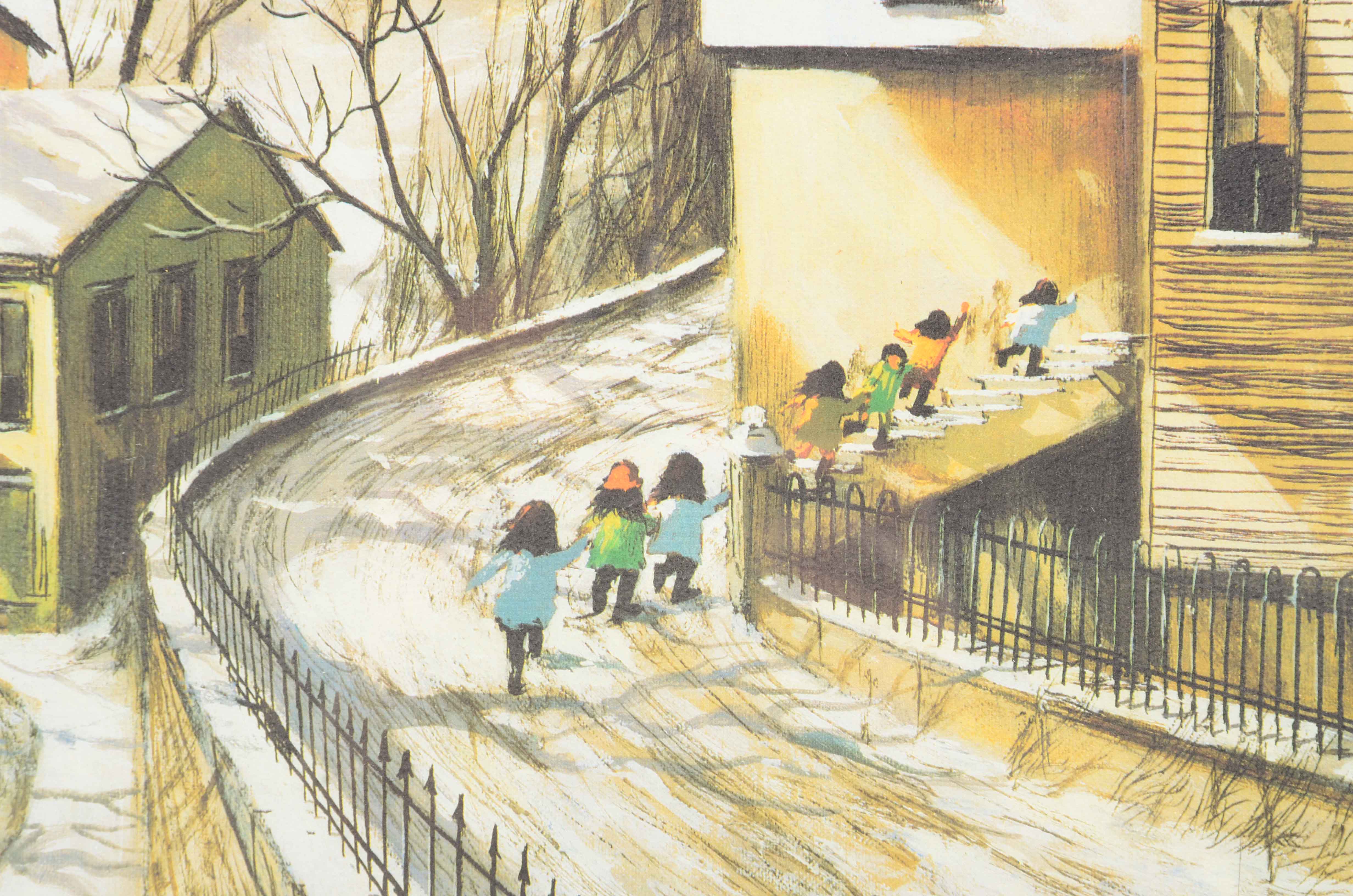 Robert Fabe Signed Offset Lithograph "Sycamore Hill"