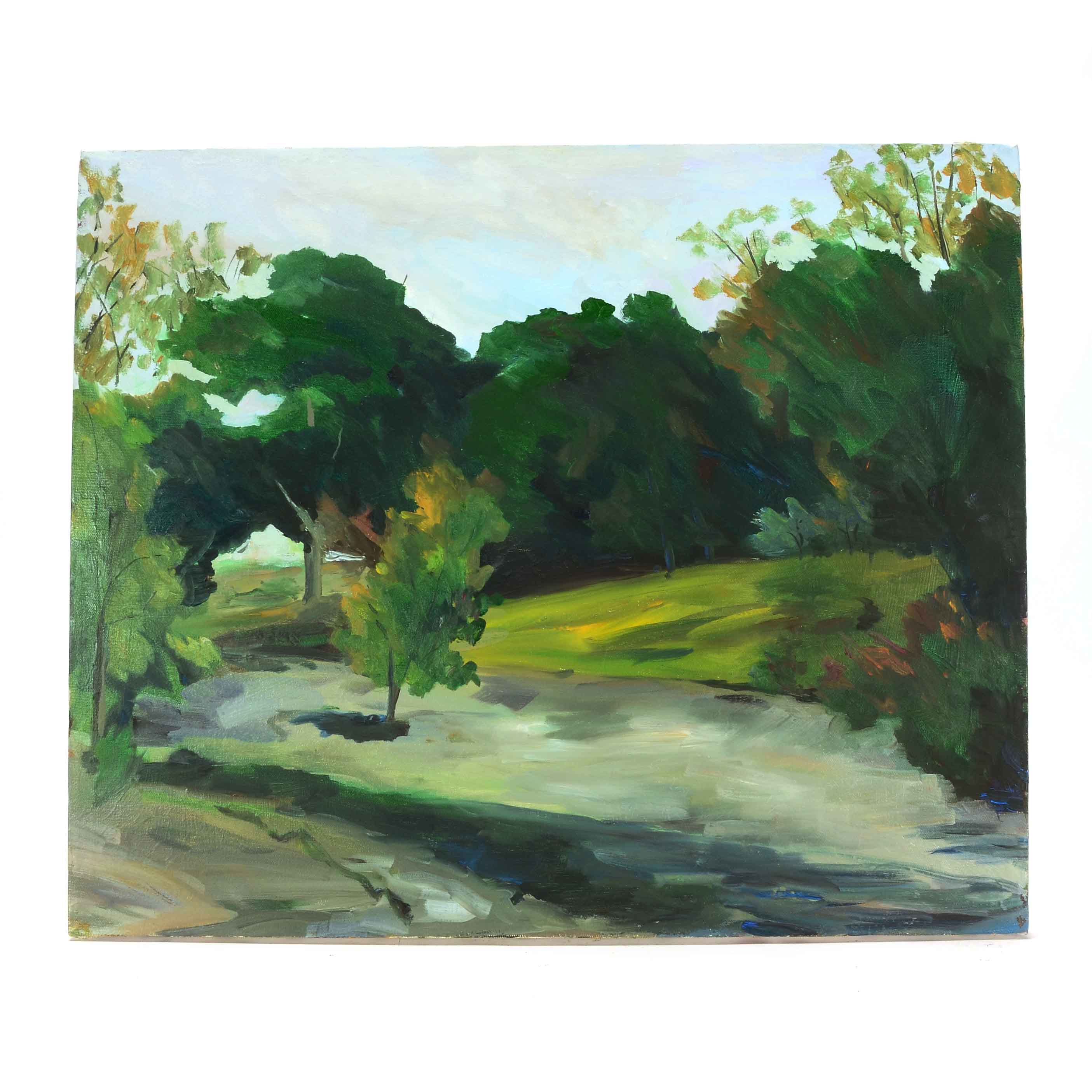 Original Oil Painting of a Landscape after William Wendt