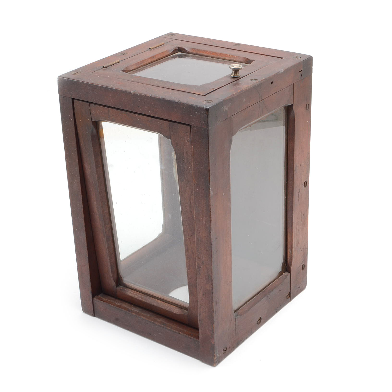 Wood and Glass Candle Cover