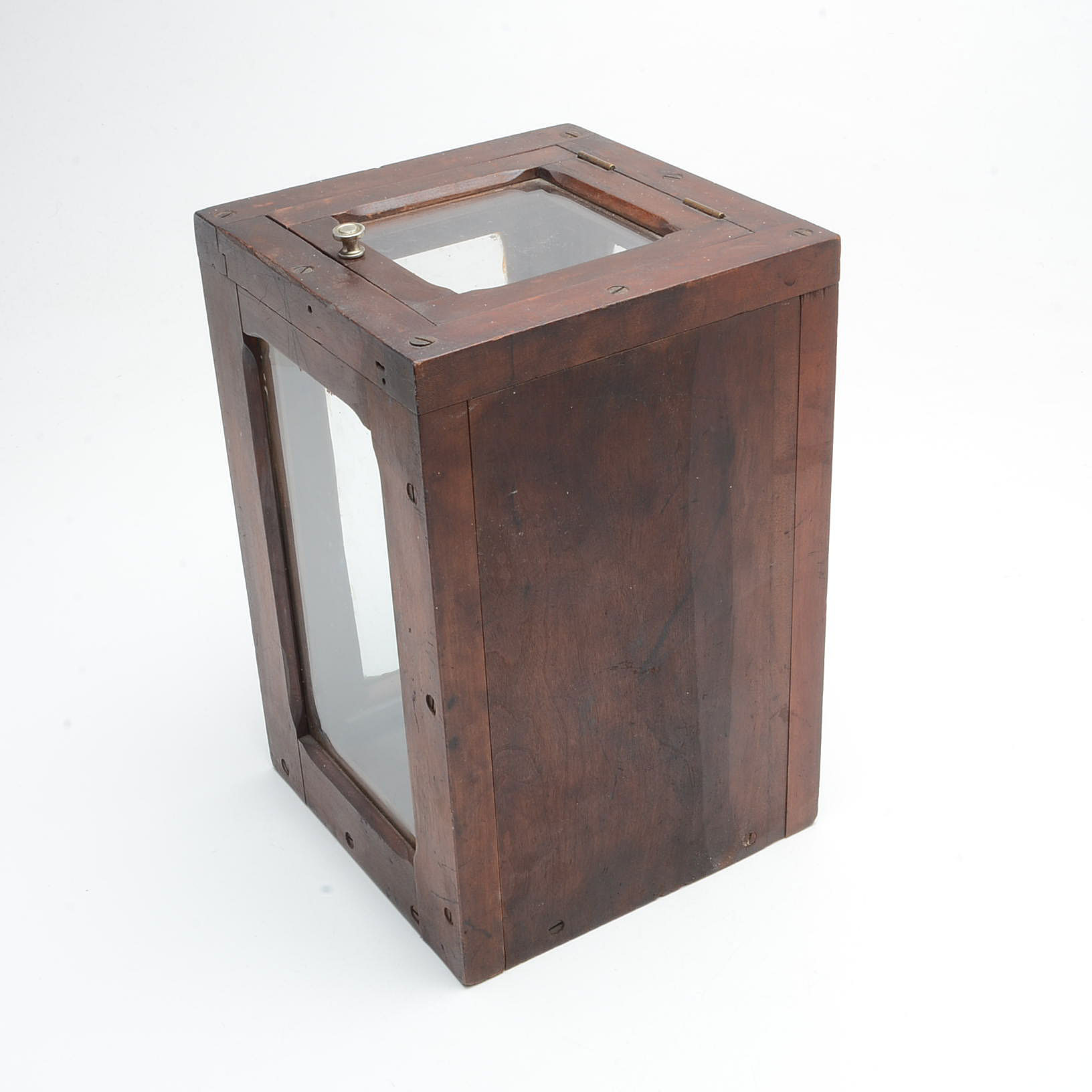 Wood and Glass Candle Cover