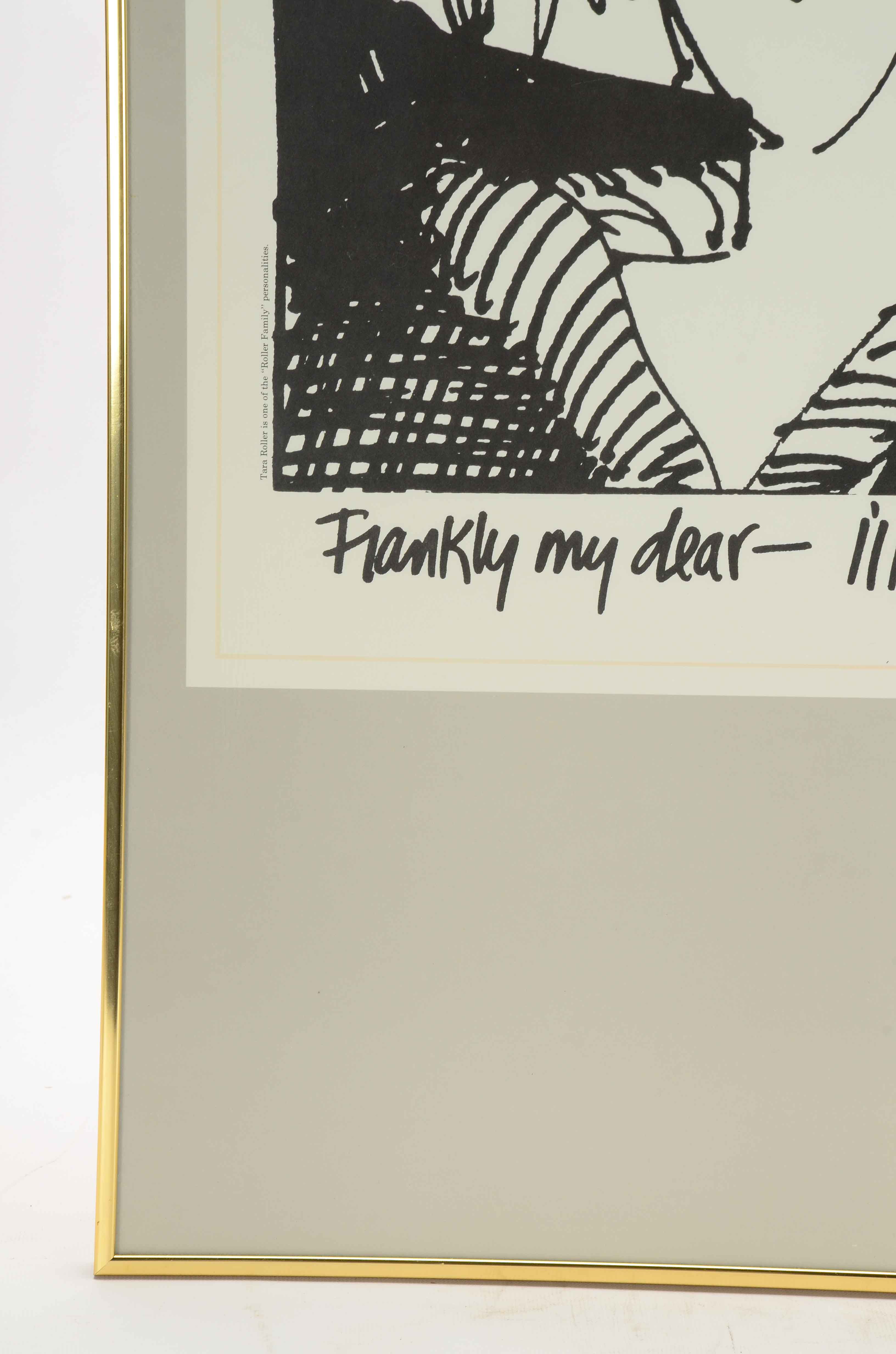 Emerson Quillin Offset Lithograph "Frankly My Dear - I'll Take Cincinnati"