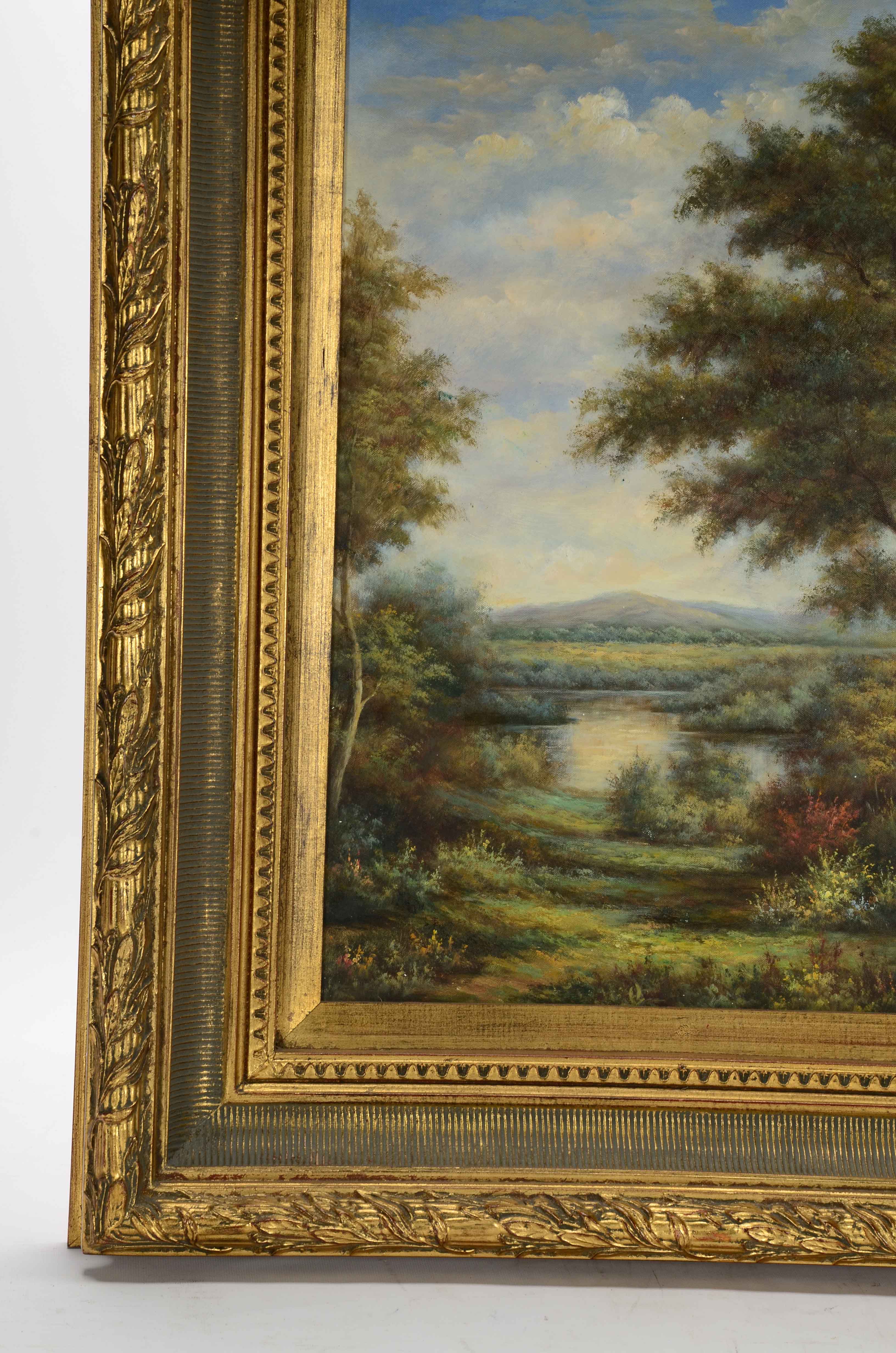 G. Bell Signed Oil Painting of a Landscape