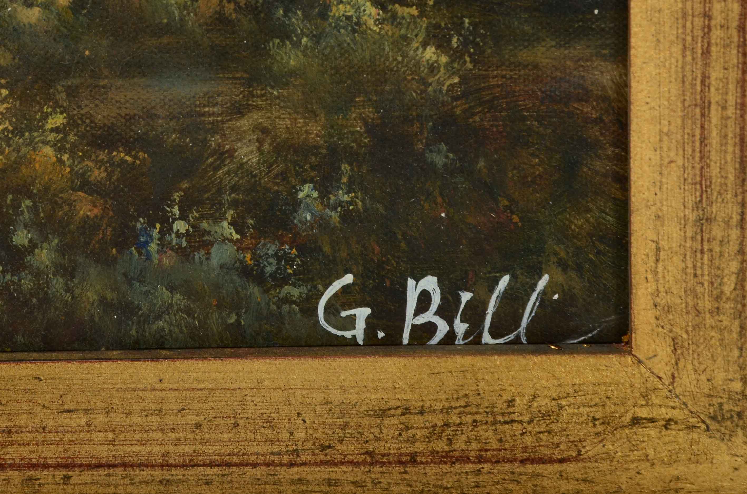 G. Bell Signed Oil Painting of a Landscape