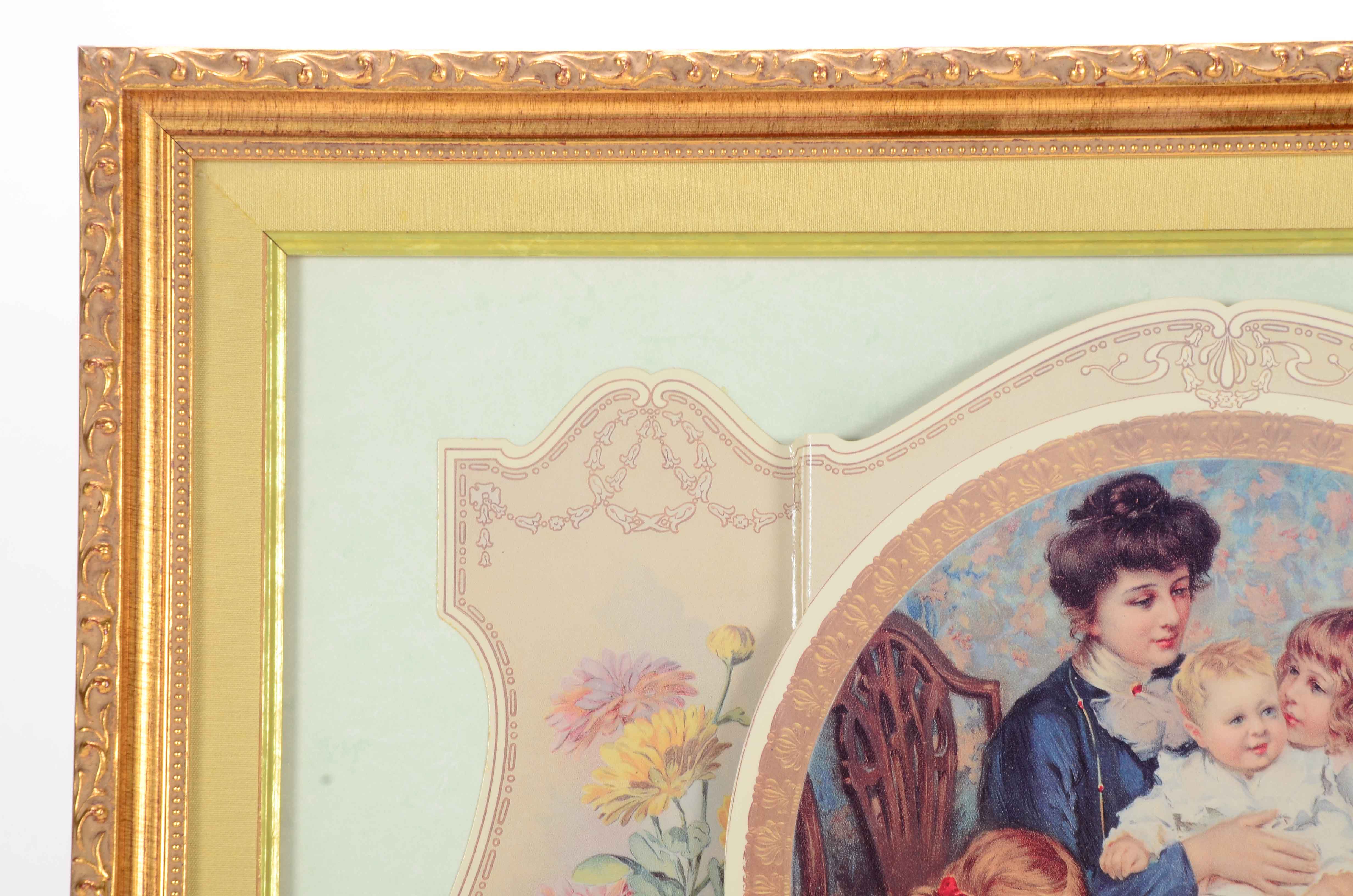 Three Dimensional Offset Lithograph of Victorian Family