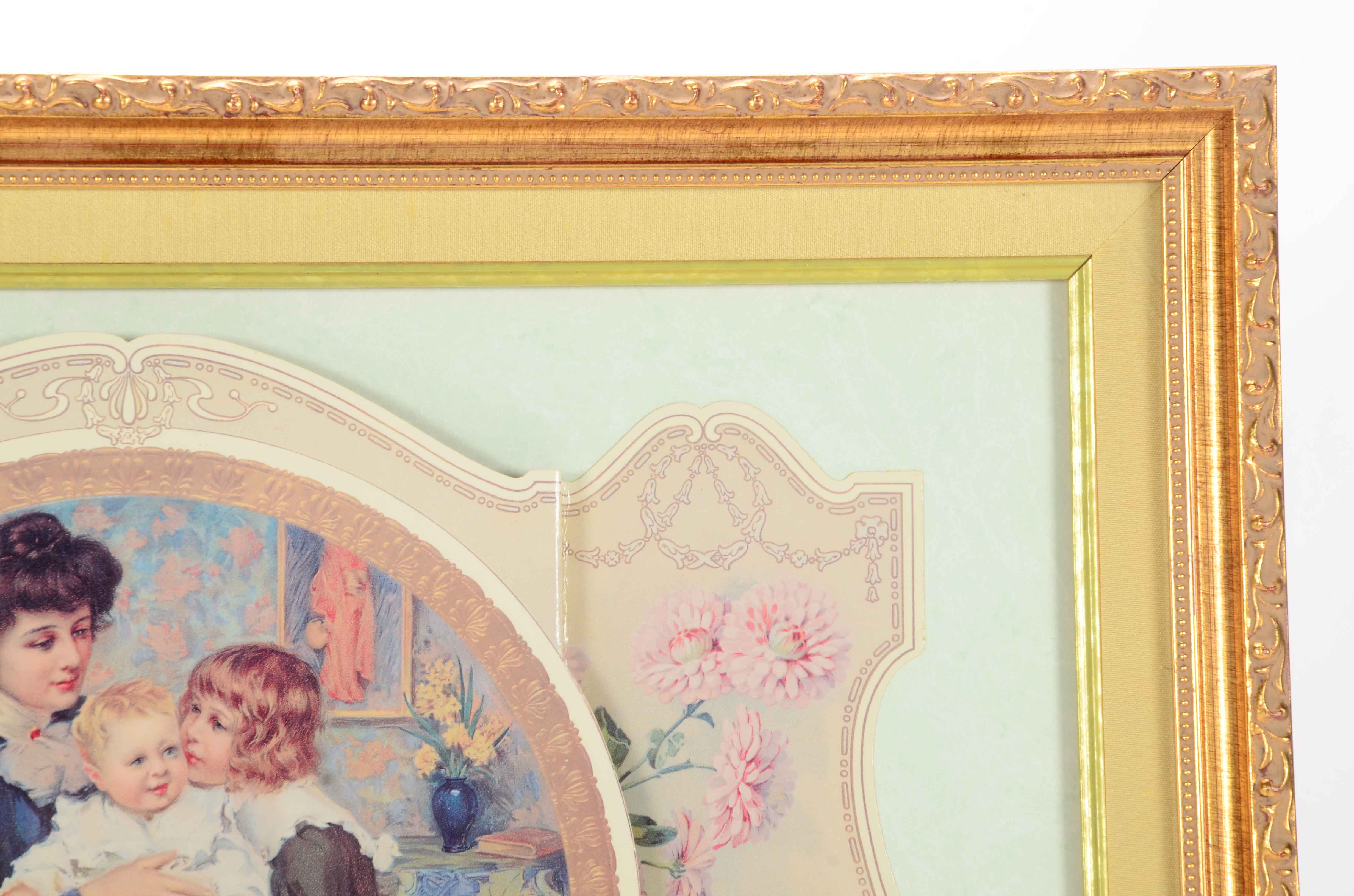 Three Dimensional Offset Lithograph of Victorian Family