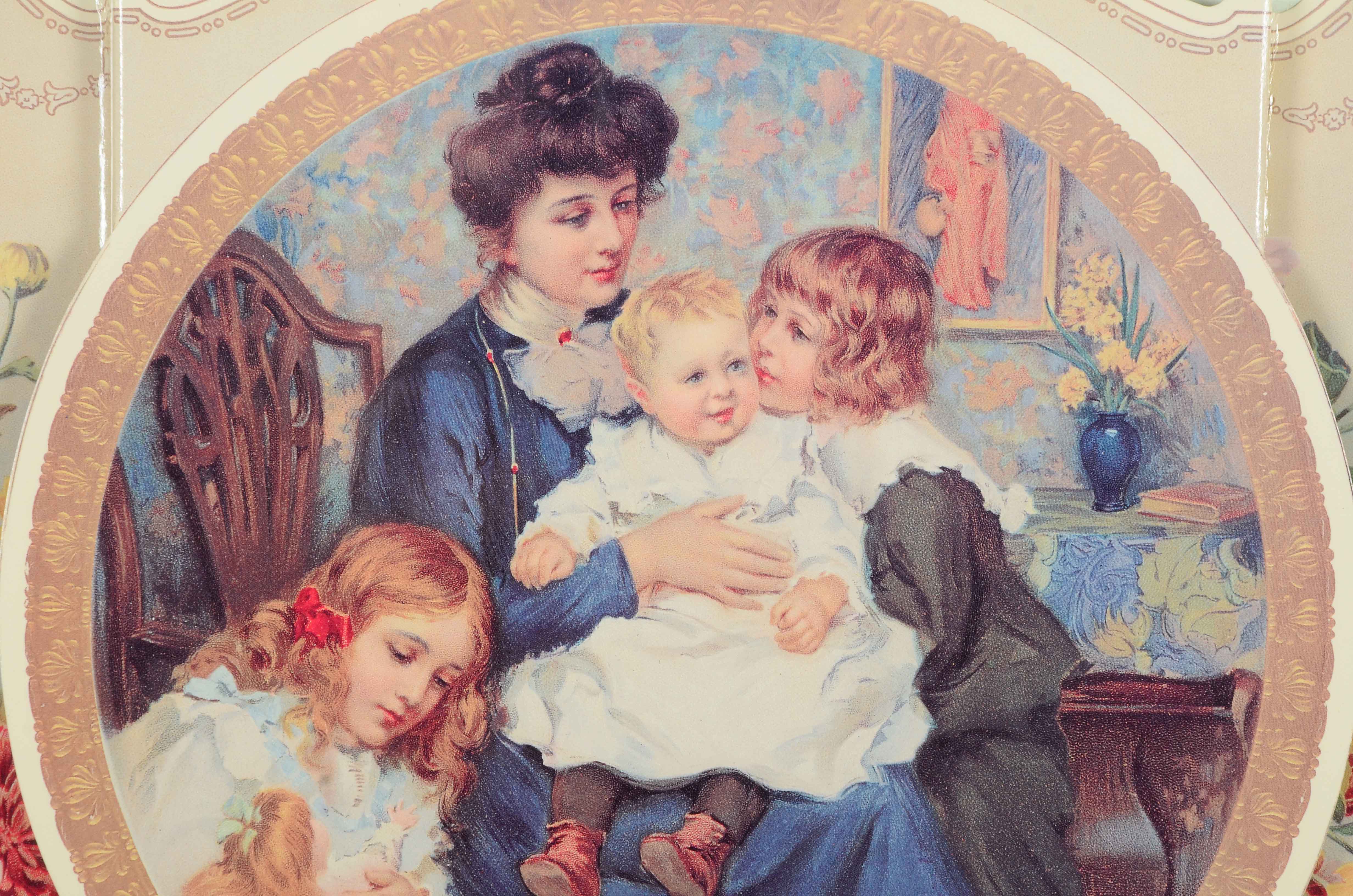 Three Dimensional Offset Lithograph of Victorian Family