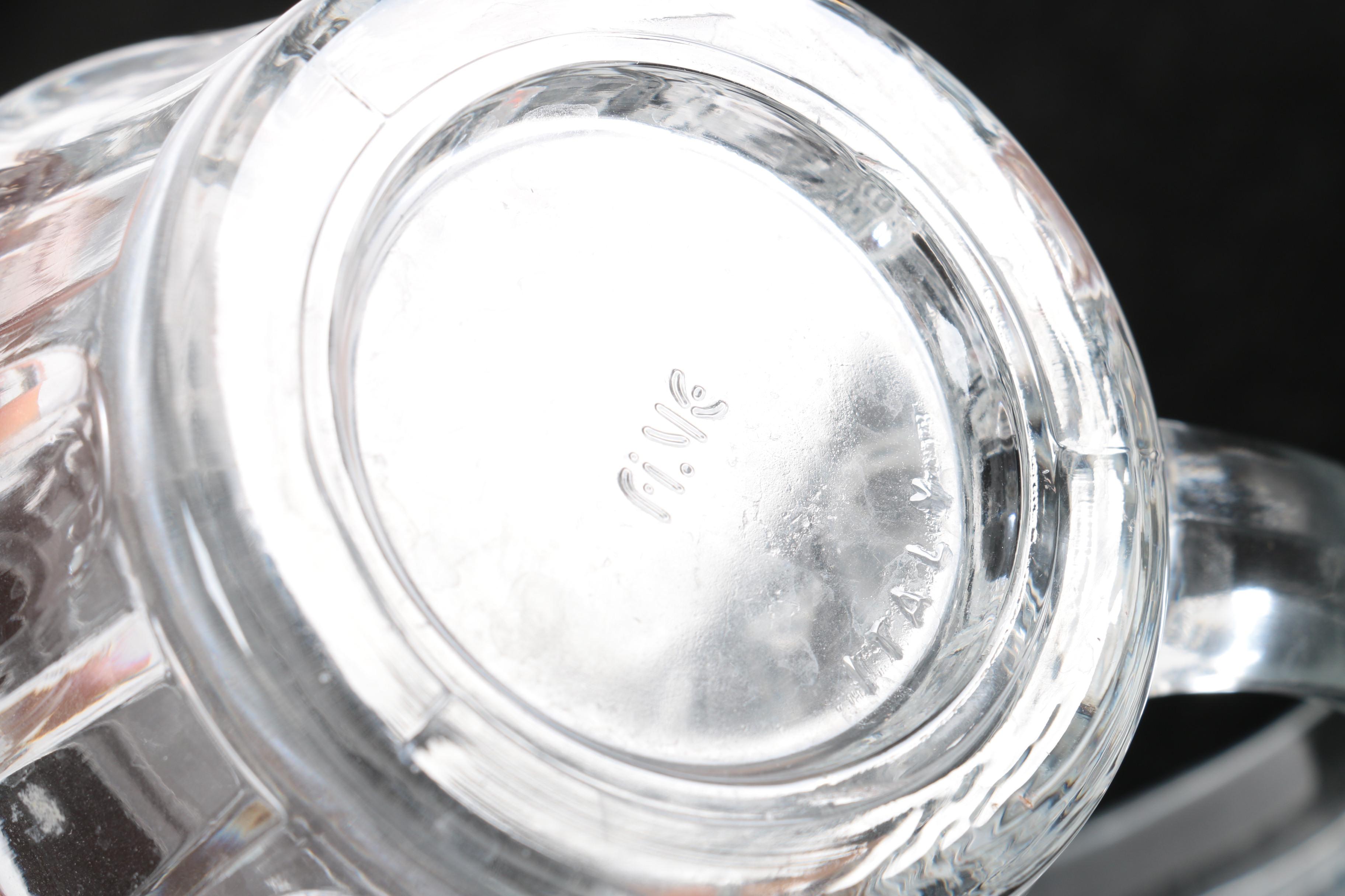 German Glass Beer Steins and other Barware