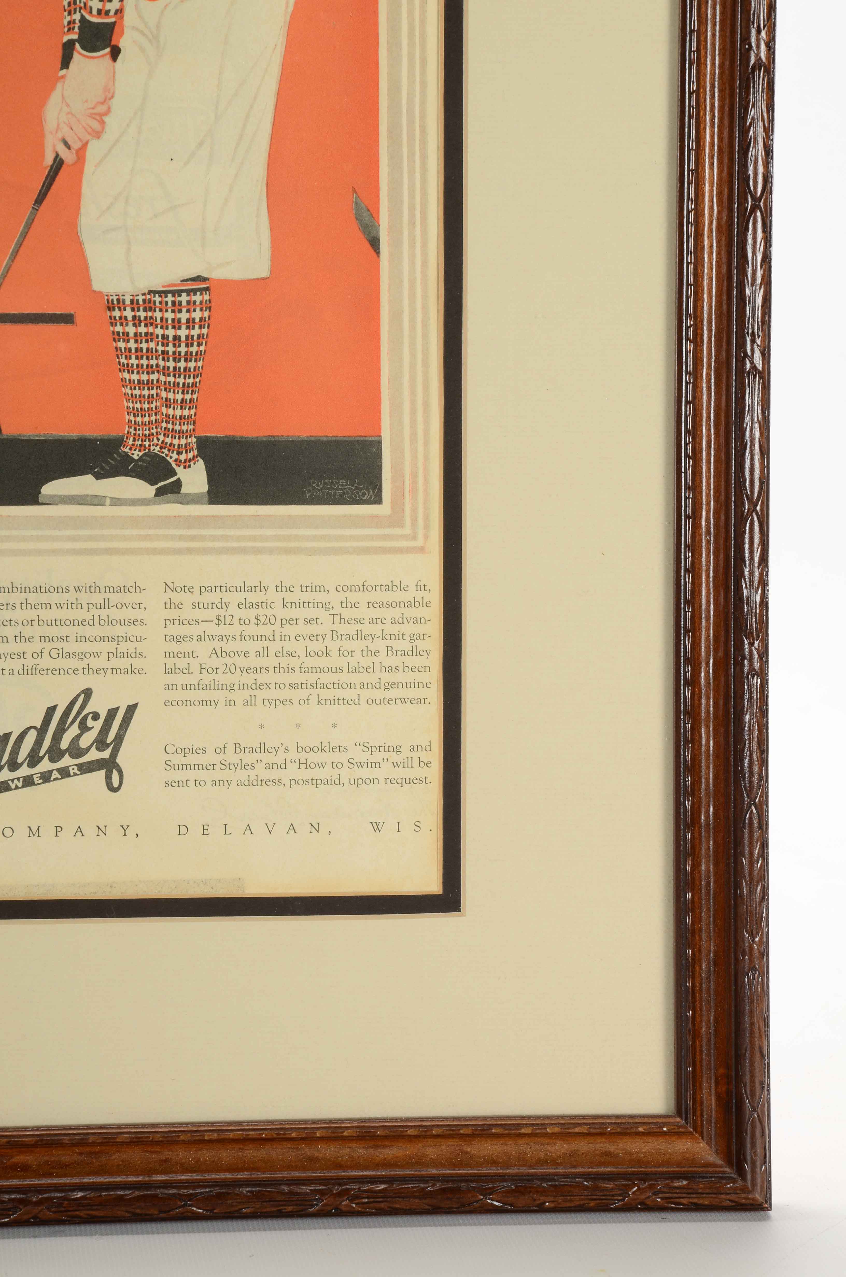 Vintage Advertisement for Bradley Knitwear