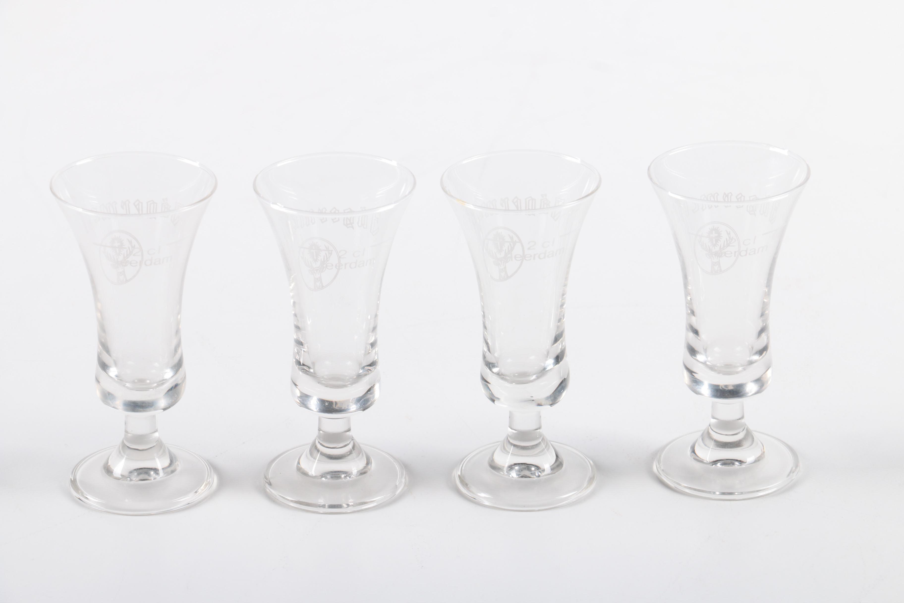 German Glass Beer Steins and other Barware