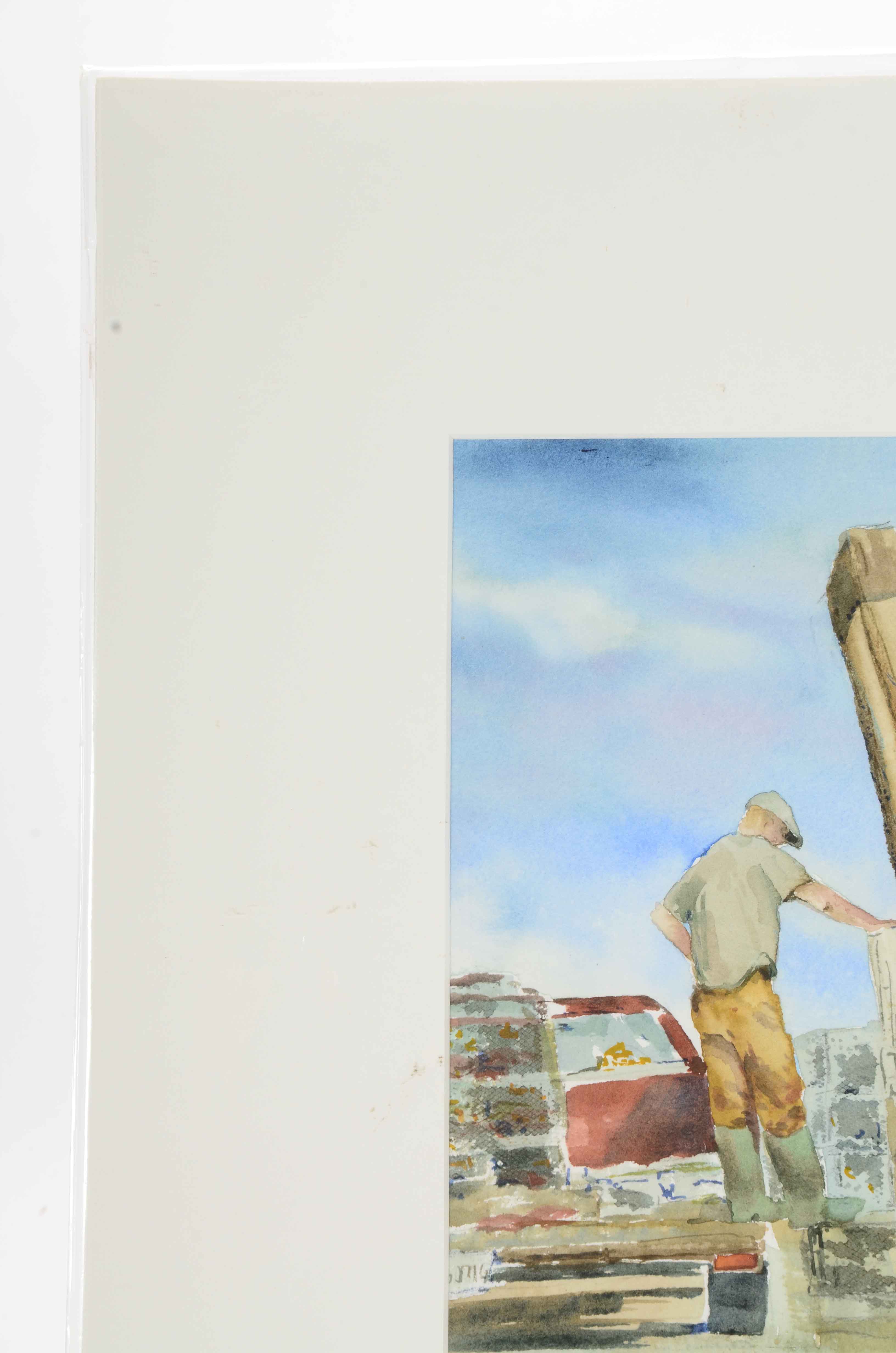 BJ Little Original Watercolor Painting "Late Start"