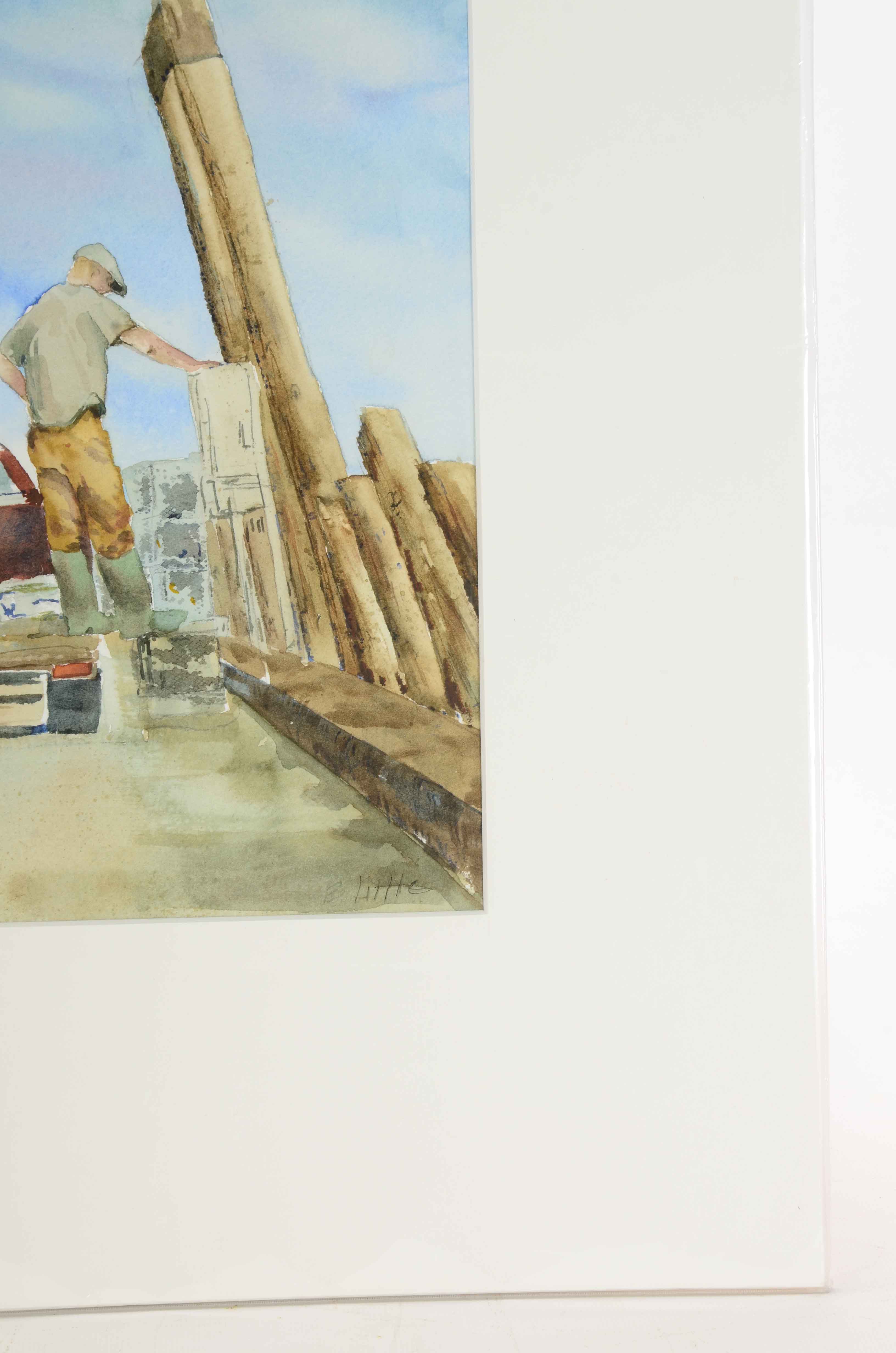 BJ Little Original Watercolor Painting "Late Start"