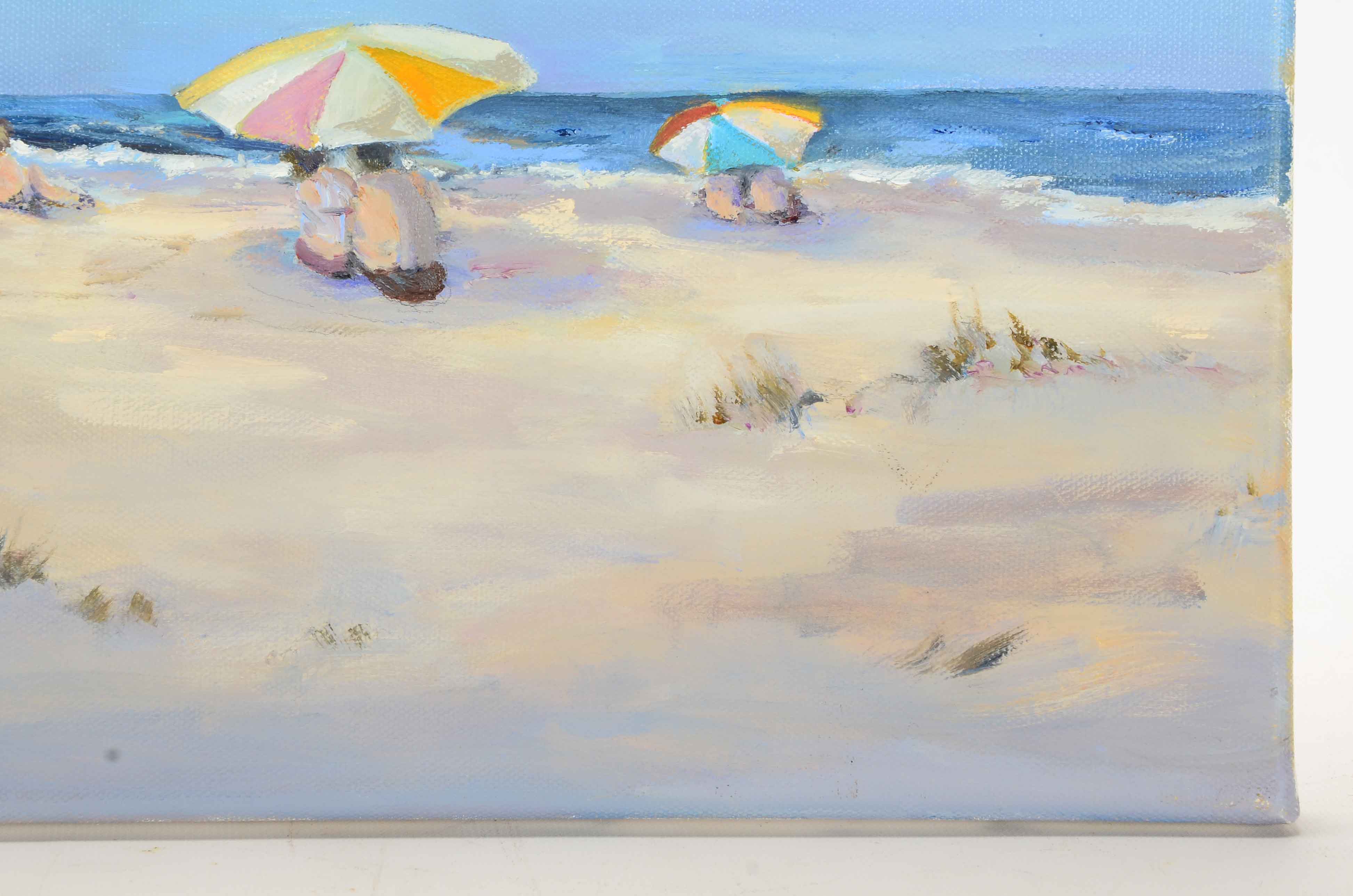 BJ Little Original Oil Painting on Canvas "On the Beach"