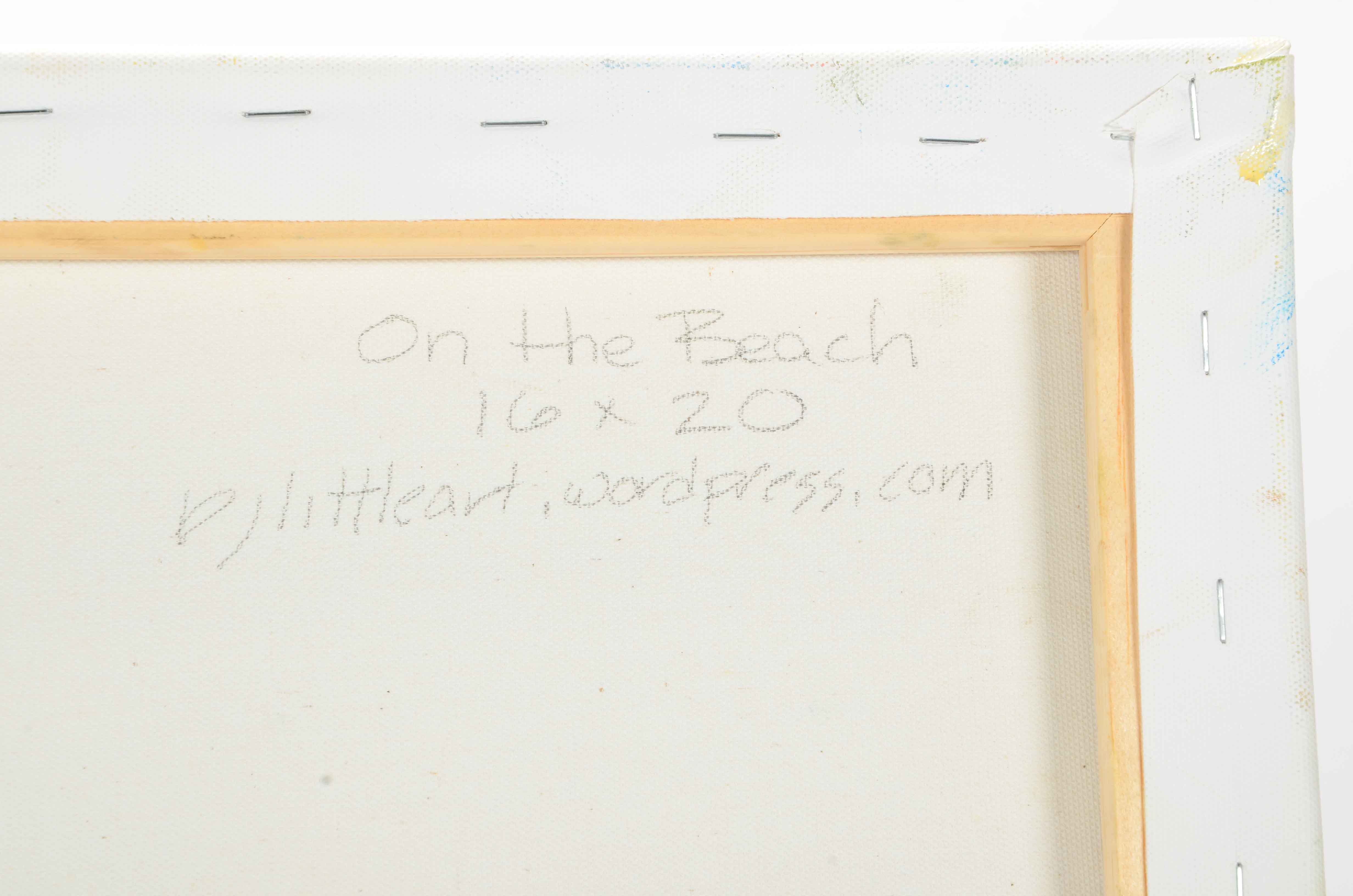 BJ Little Original Oil Painting on Canvas "On the Beach"