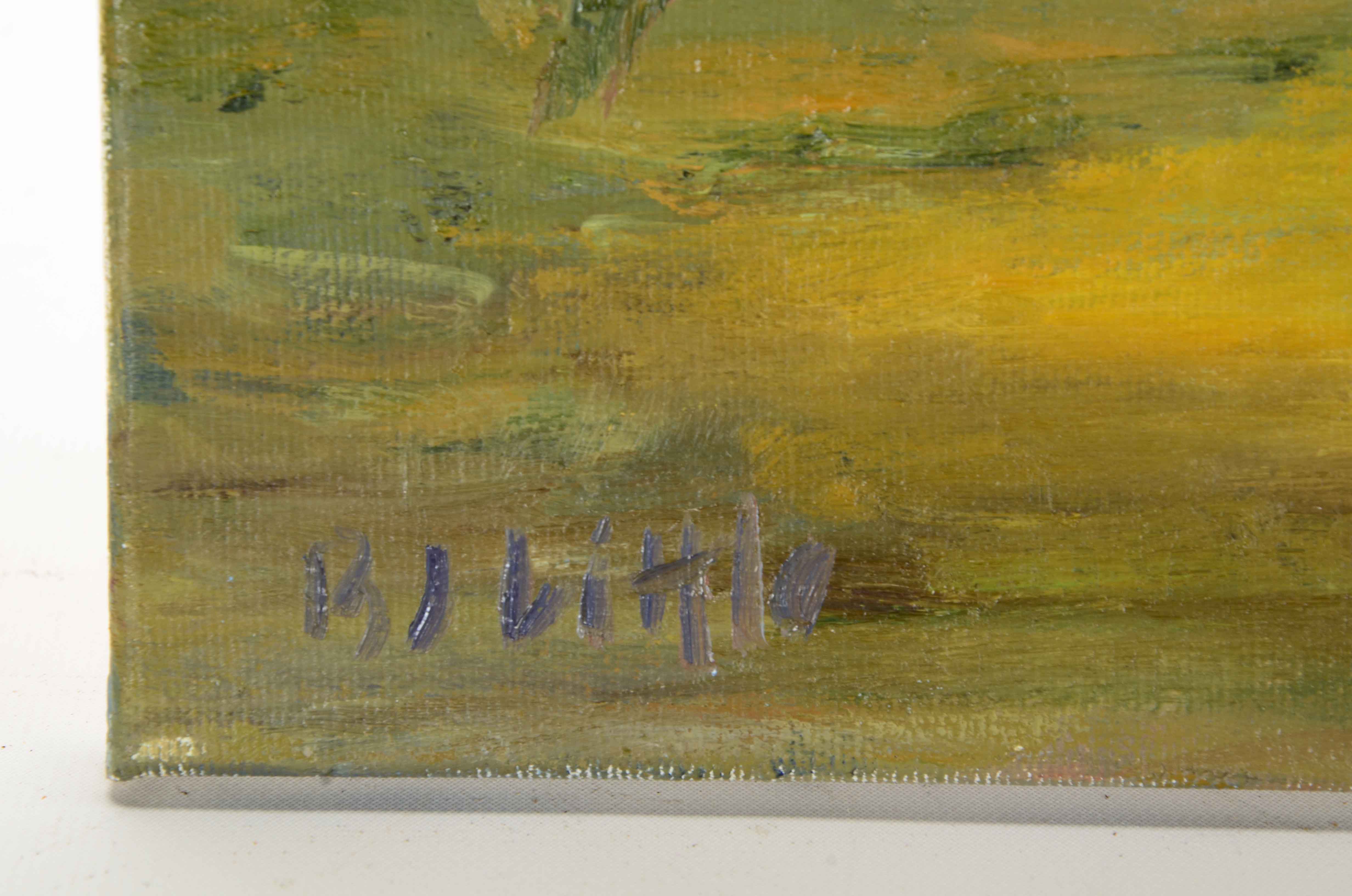 BJ Little Original Oil Painting on Canvas "Greenhouse"