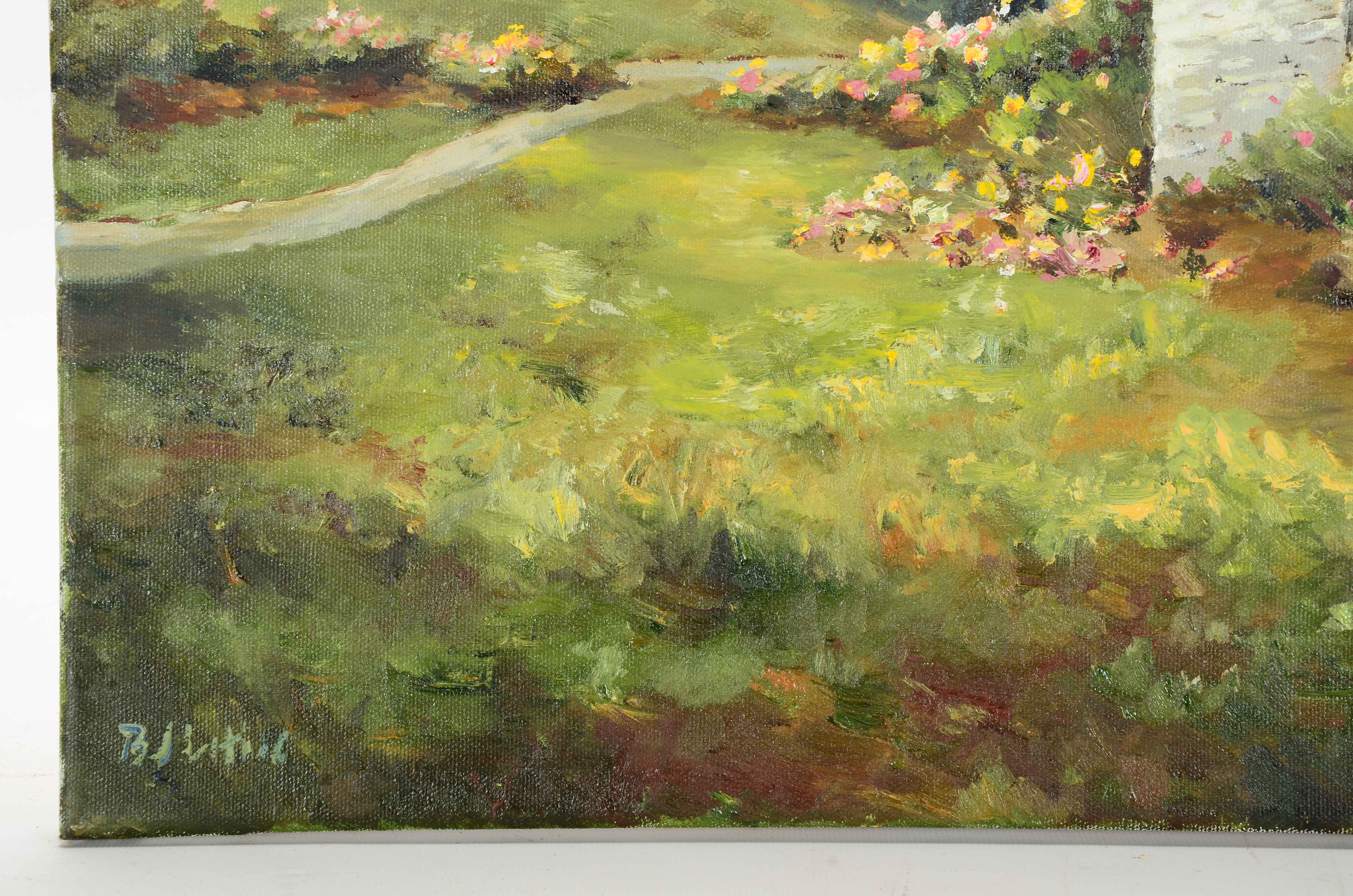 BJ Little Original Oil Painting on Canvas "Gazebo"