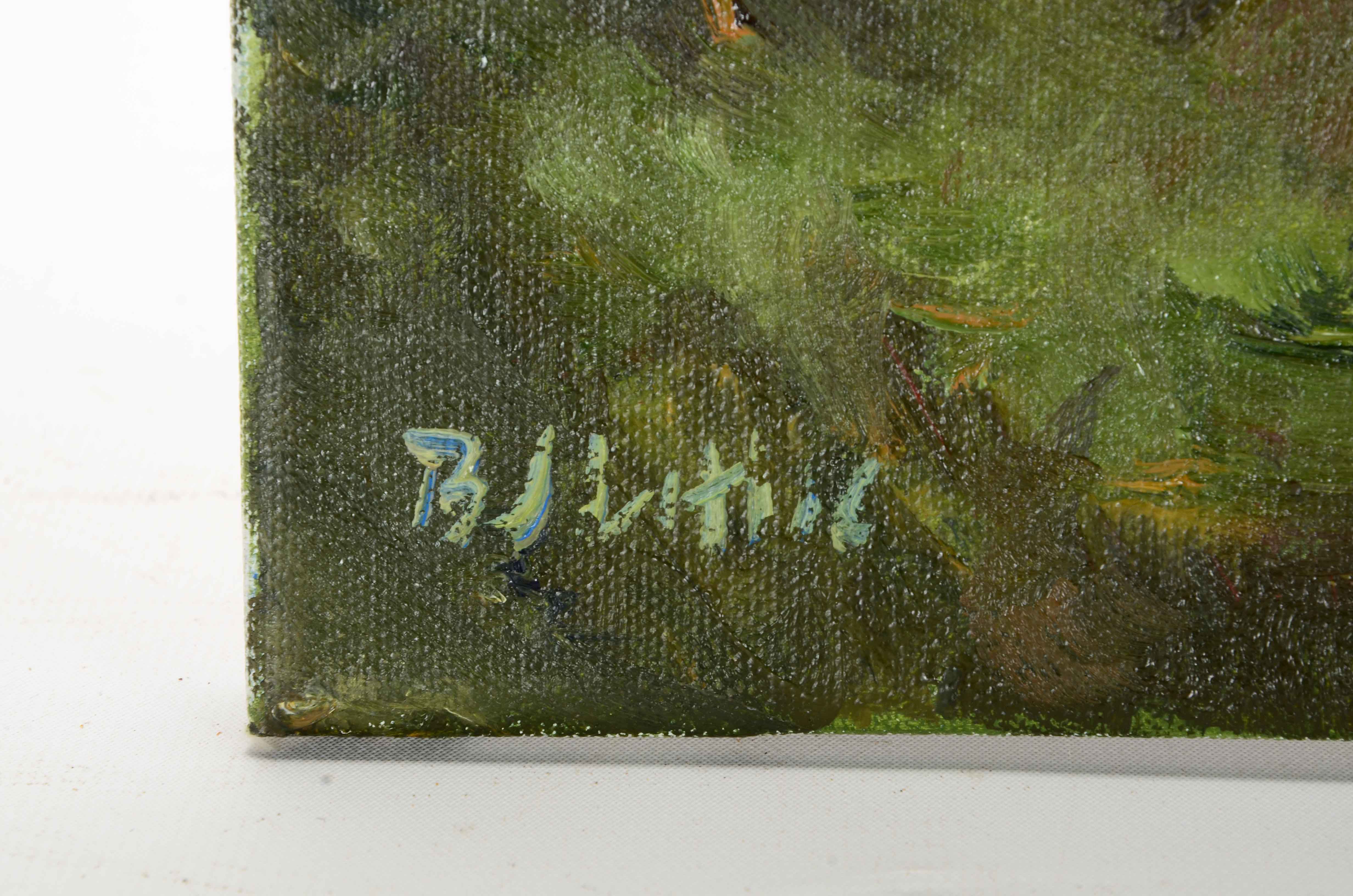 BJ Little Original Oil Painting on Canvas "Gazebo"