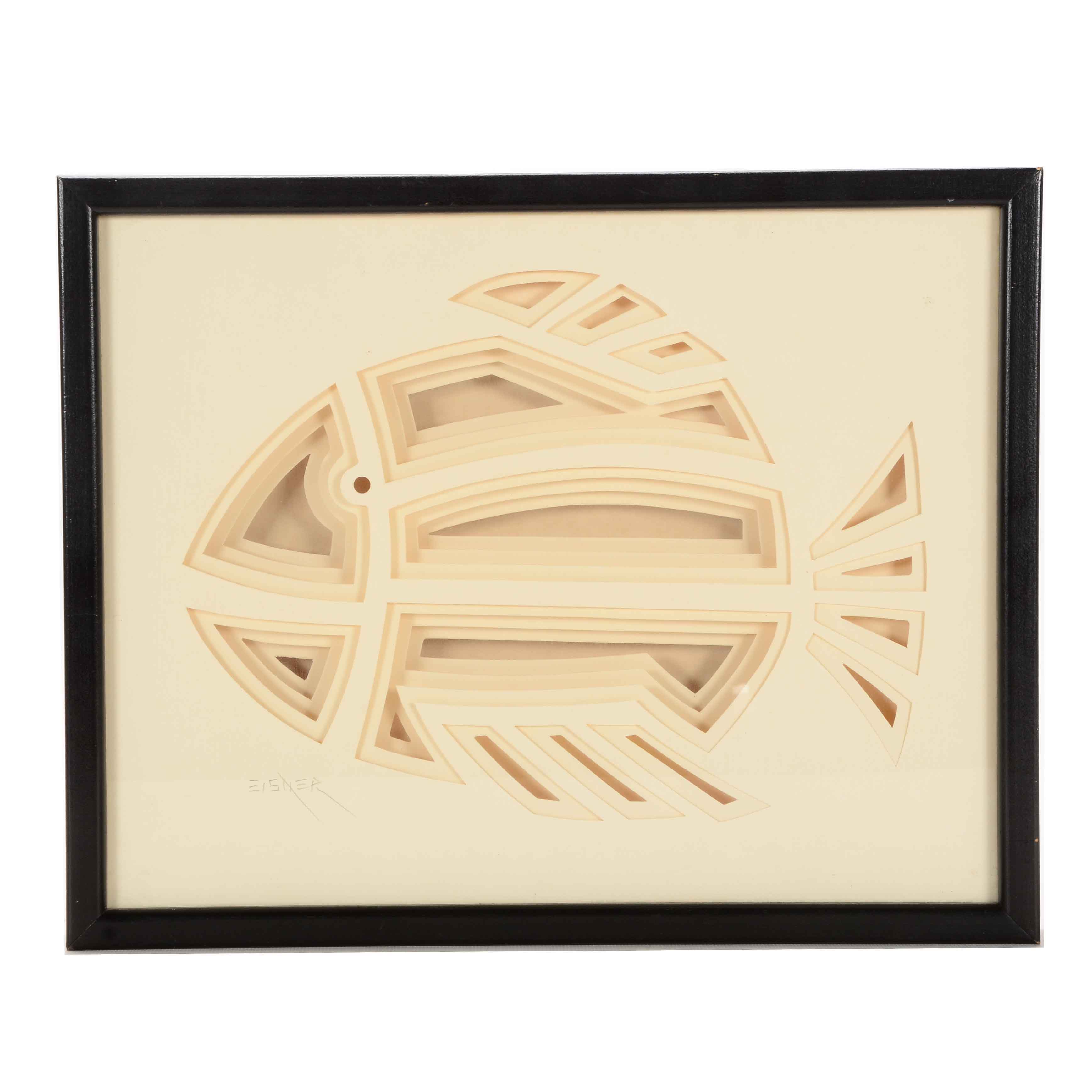 Jack Eisner Vintage Three-Dimensional Paper Cut