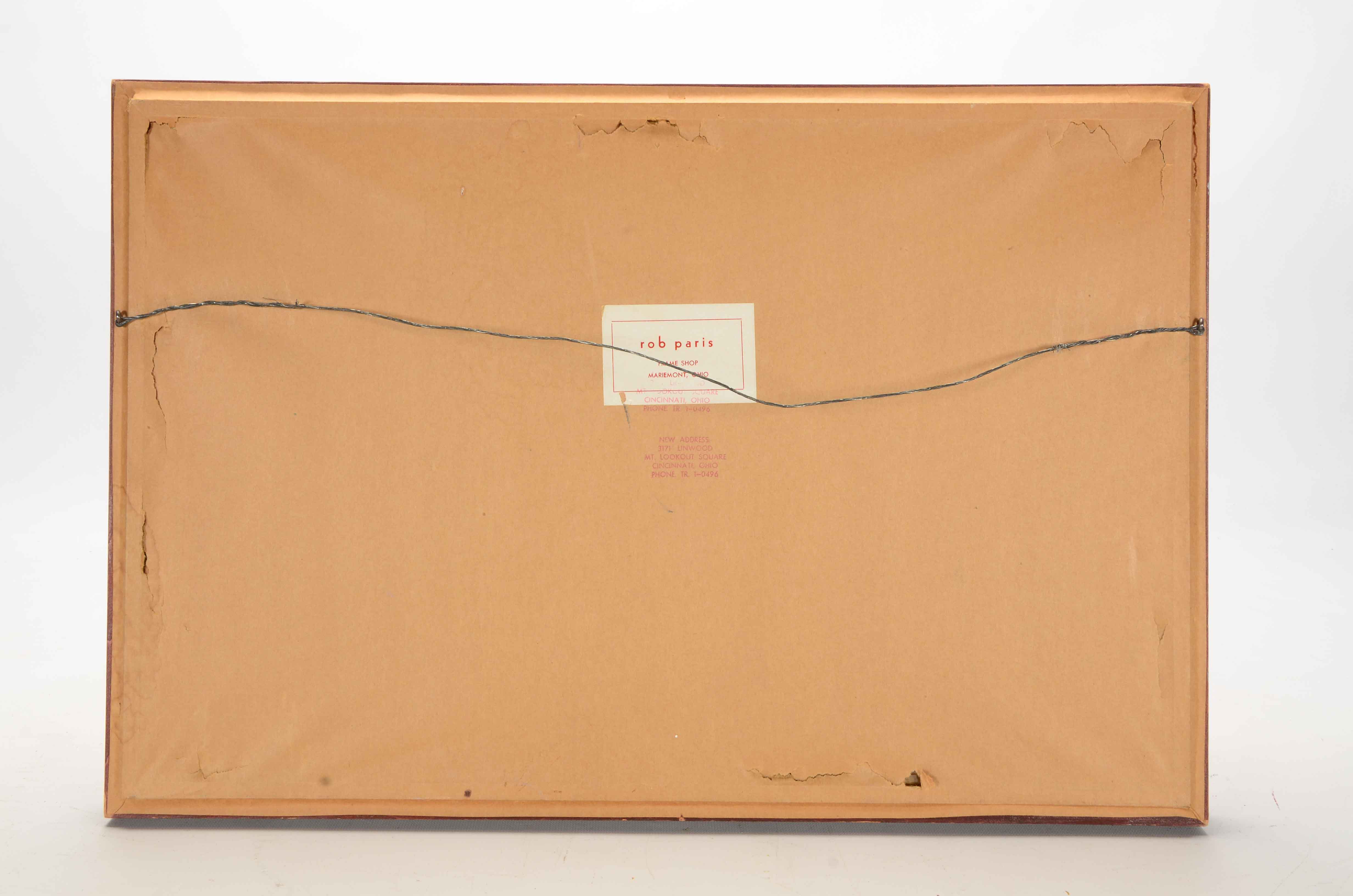 Boris O"Klein Hand-colored Etching with Aquatint "Private Bar"