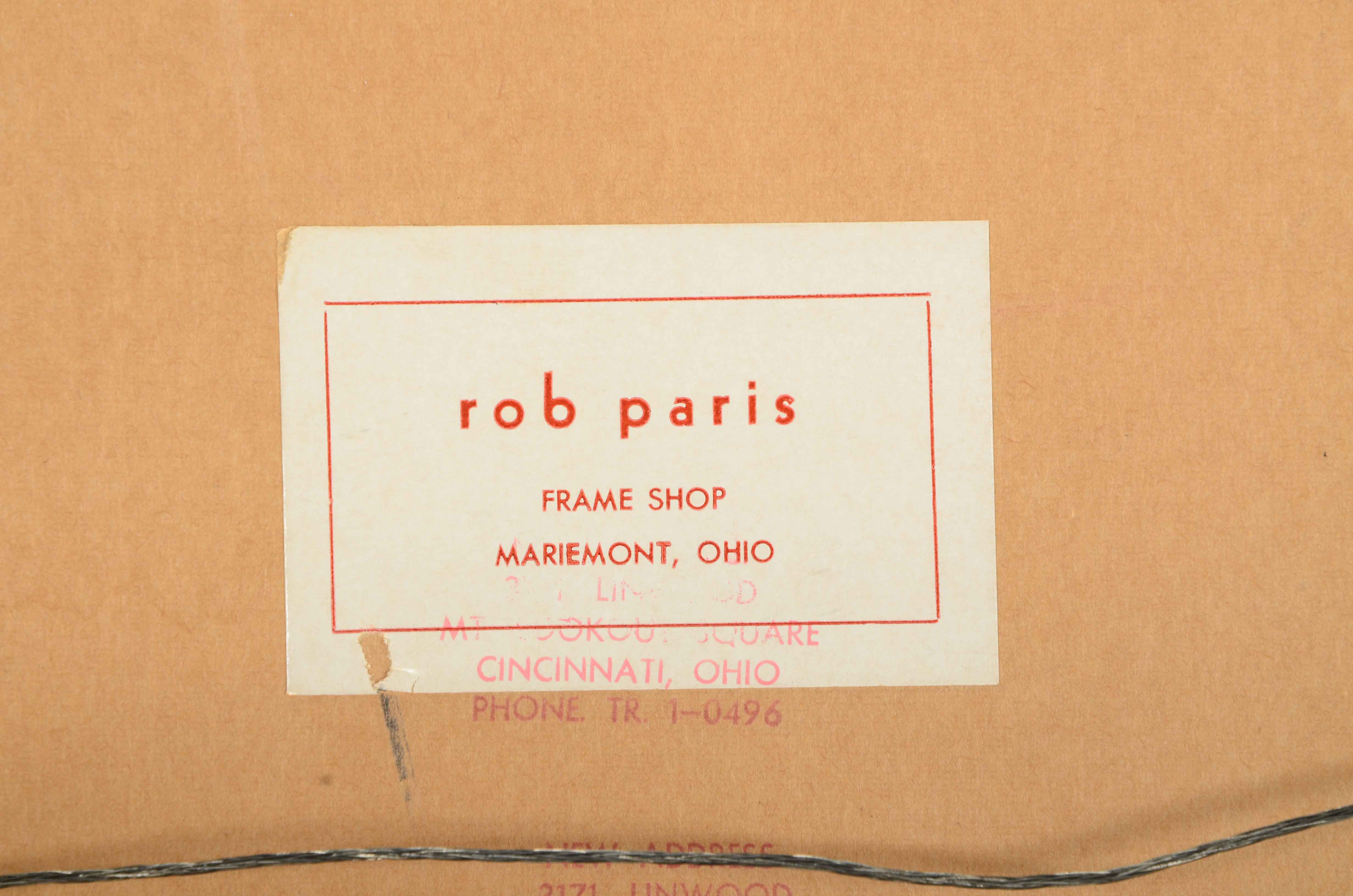 Boris O"Klein Hand-colored Etching with Aquatint "Private Bar"