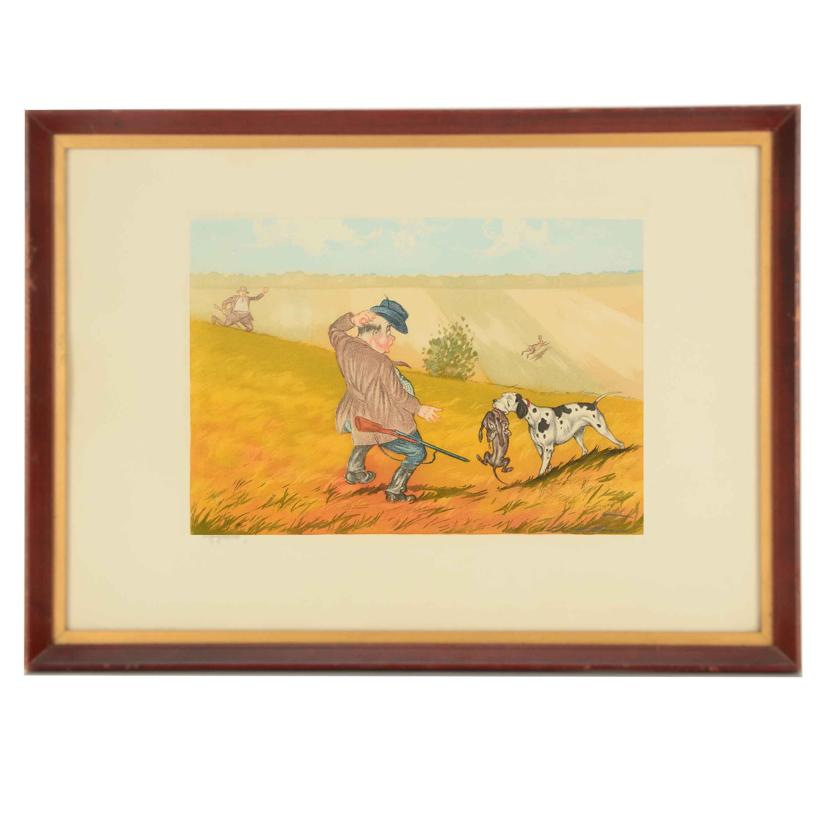 Boris O'Klein Etching with Aquatint "Apporté"