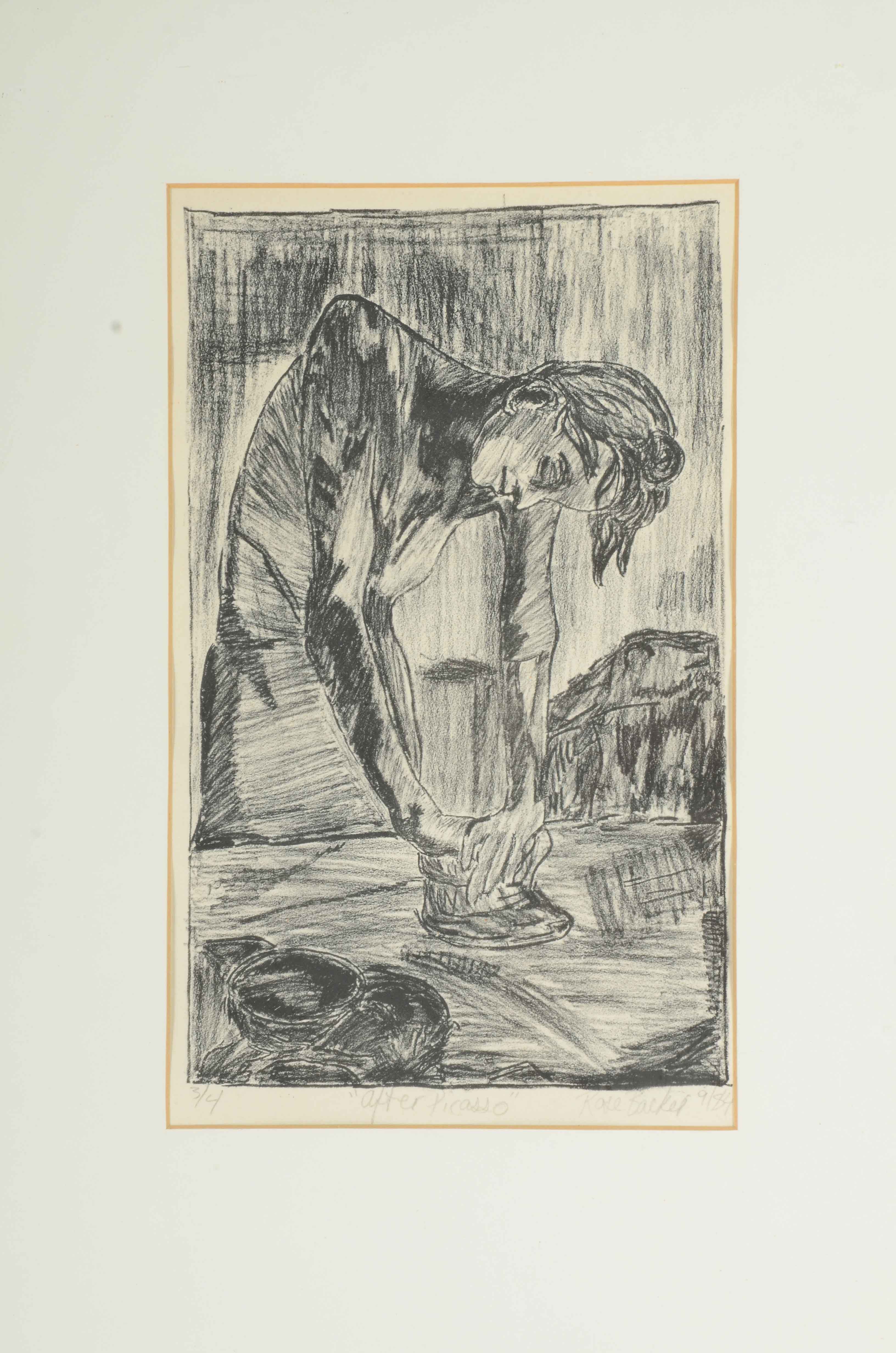 Rose Backer Limited Edition Lithograph "After Picasso"