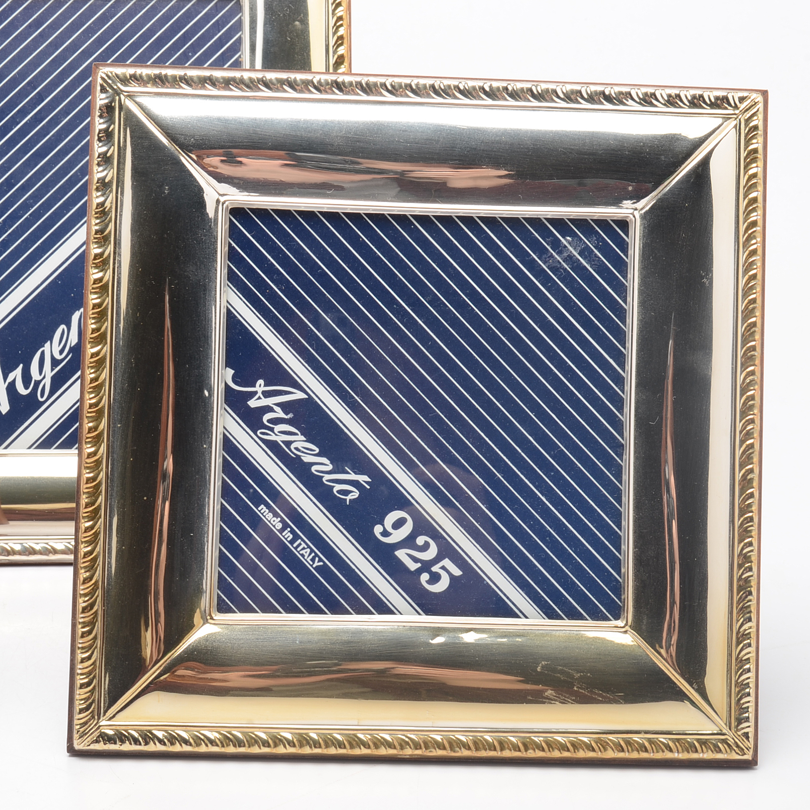 Group of Three Italian Sterling Photograph Frames