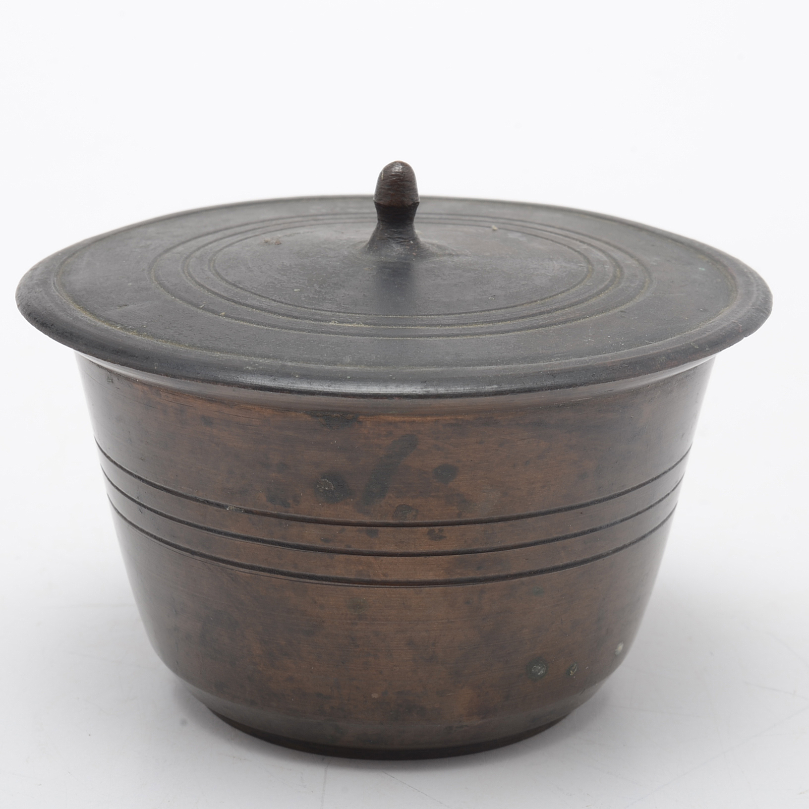 Pairing of Buddhist Brass Ceremonial Incense Boxes