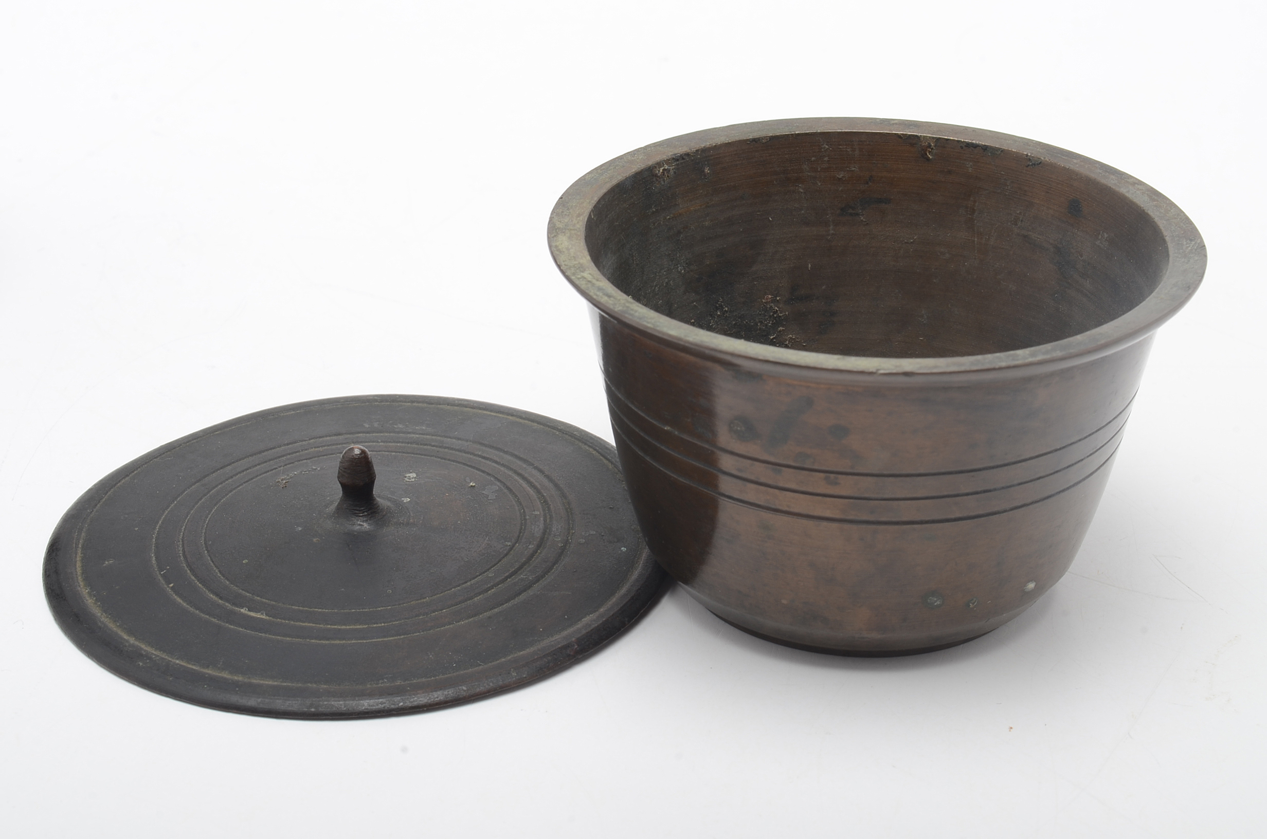 Pairing of Buddhist Brass Ceremonial Incense Boxes