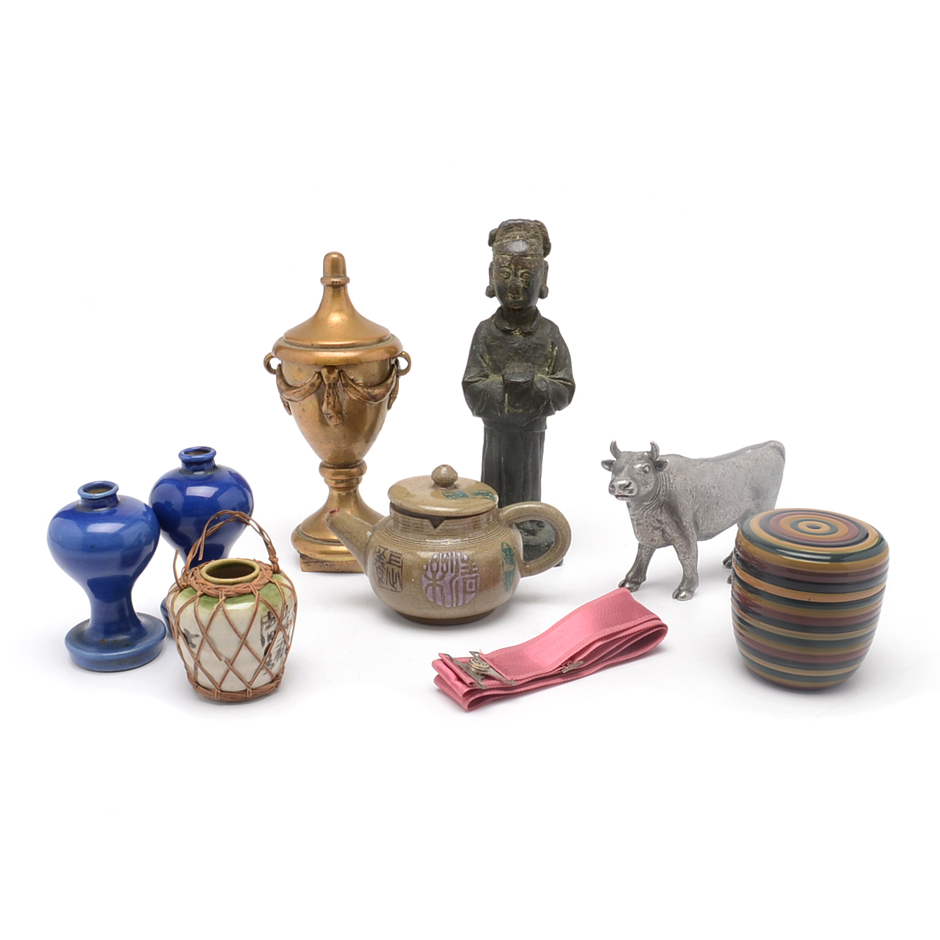 Assorted Group of Asian-Inspired Decorative Objects