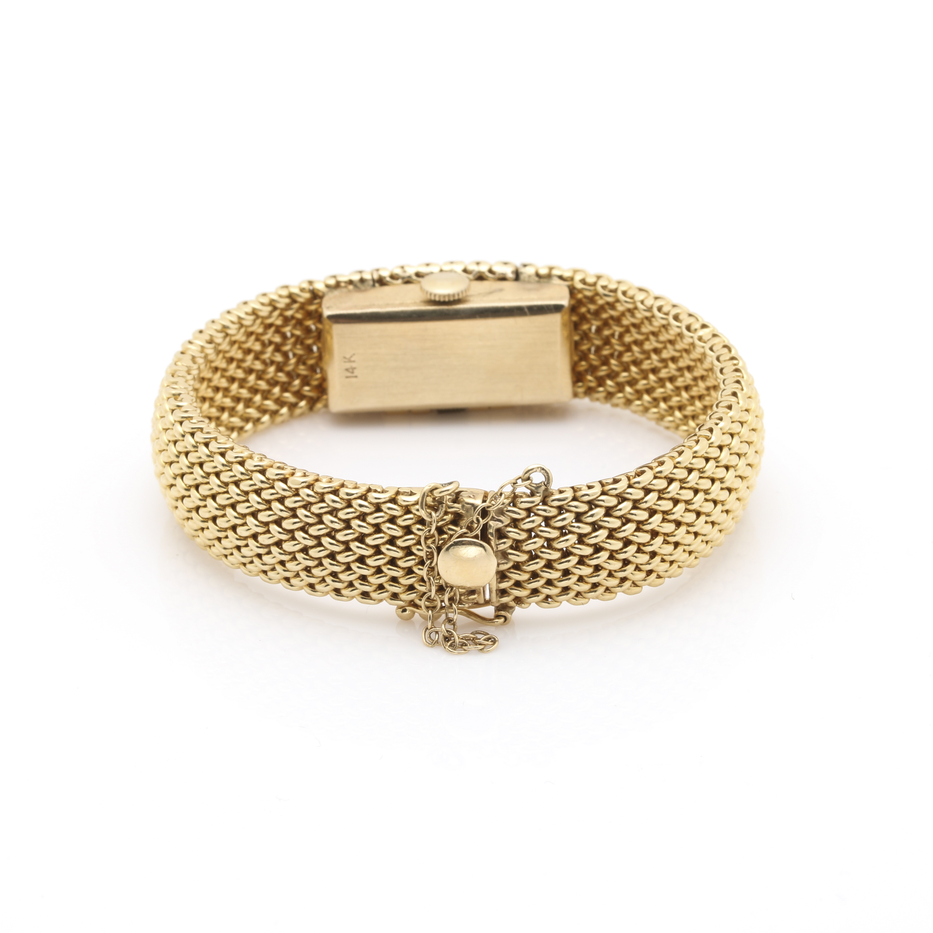 Geneve 14K Gold Bracelet Watch with Hidden Face