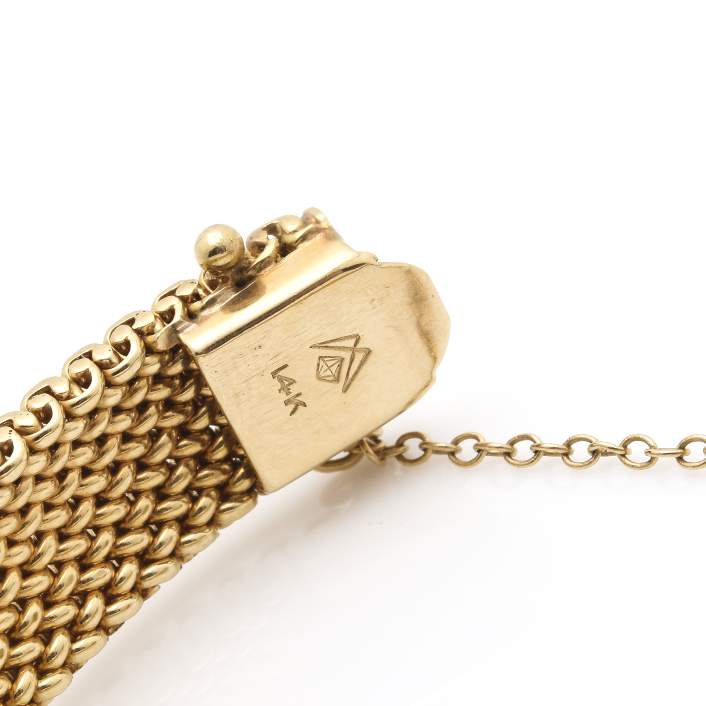 Geneve 14K Gold Bracelet Watch with Hidden Face