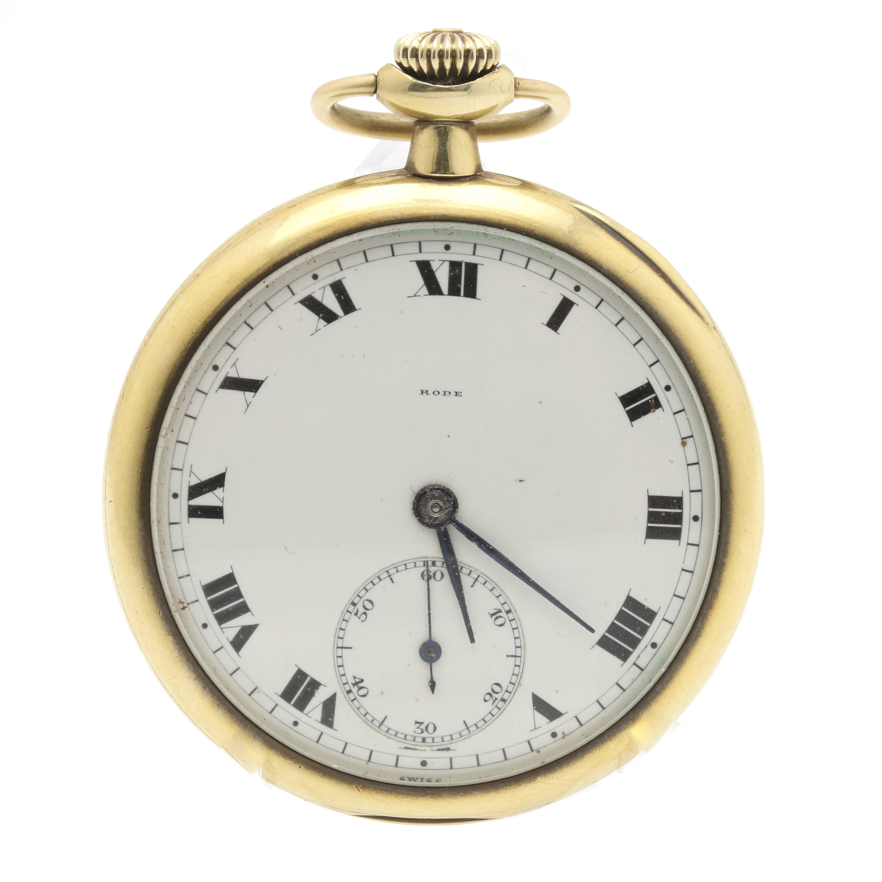 Rode 14K Open Face Pocket Watch