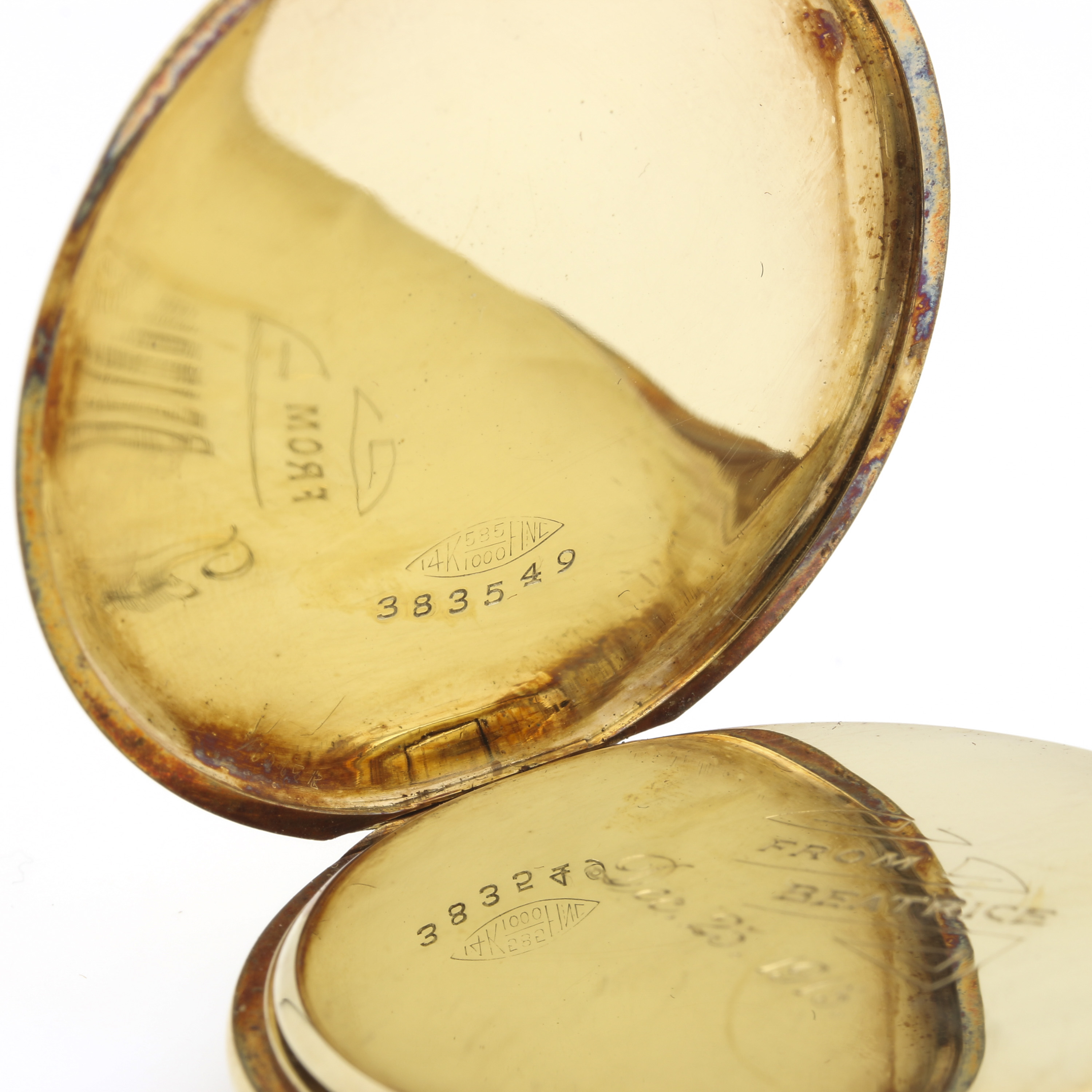 Rode 14K Open Face Pocket Watch