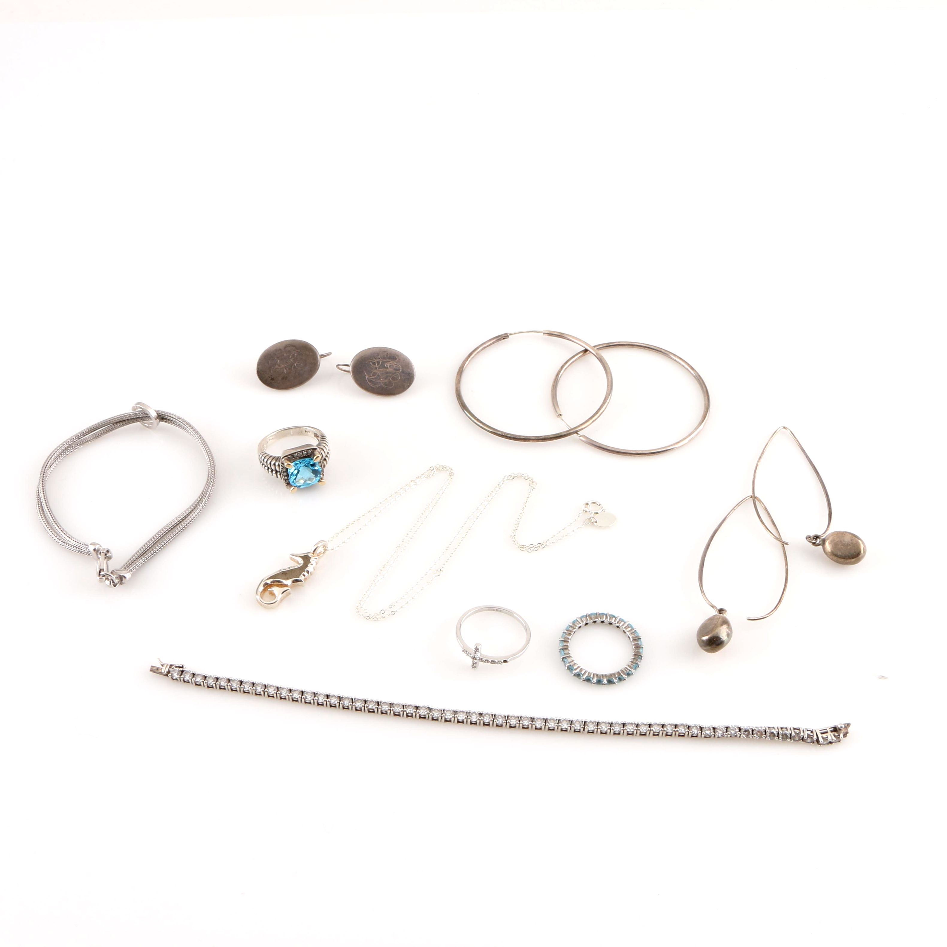 Assortment of Sterling Silver Jewelry