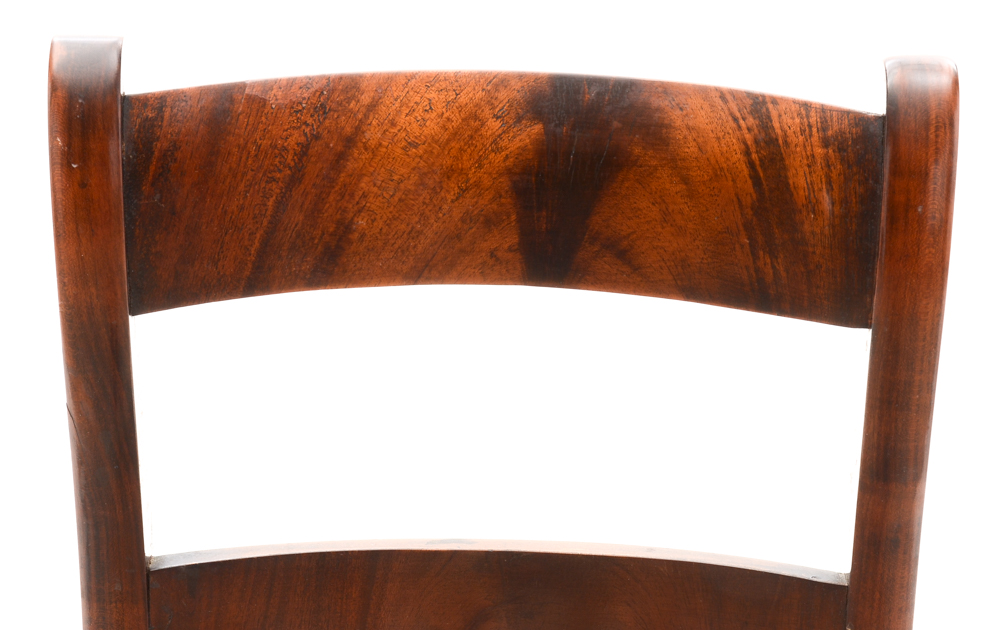 Eight Antique Empire Style Dining Chairs