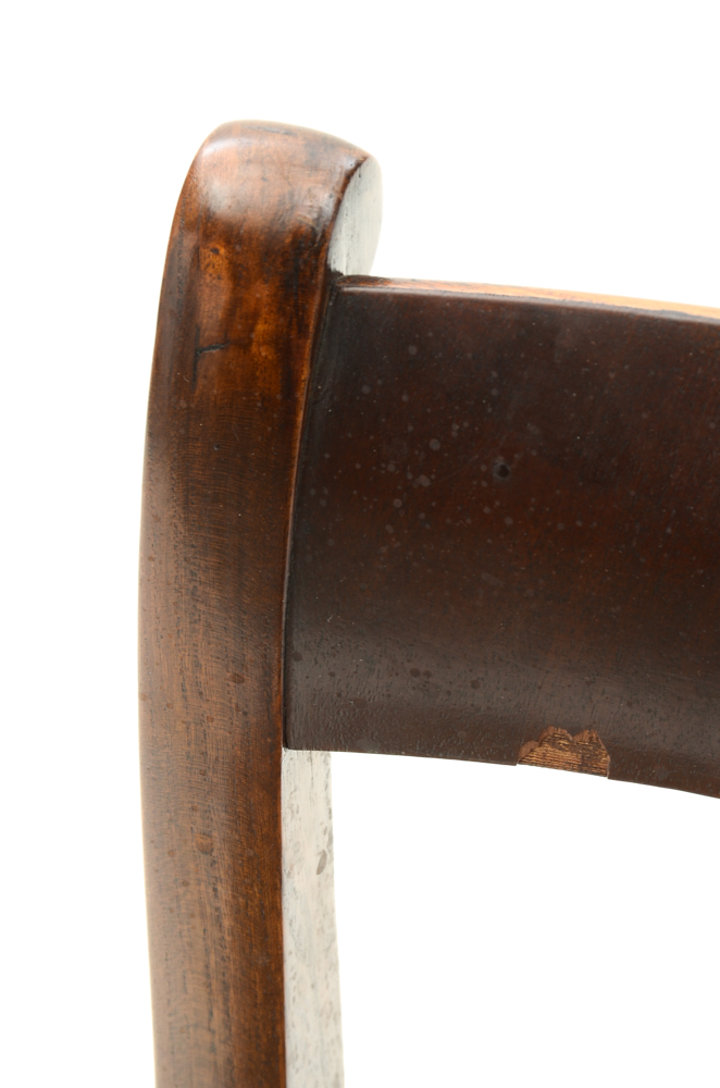 Eight Antique Empire Style Dining Chairs