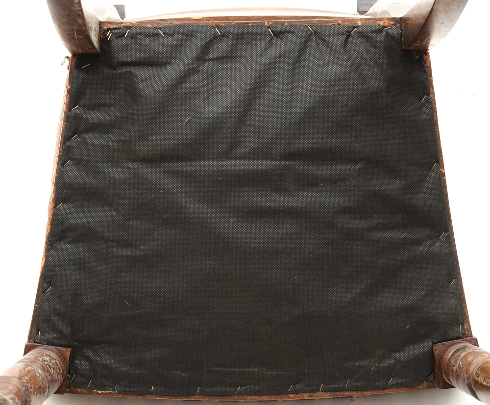 Eight Antique Empire Style Dining Chairs