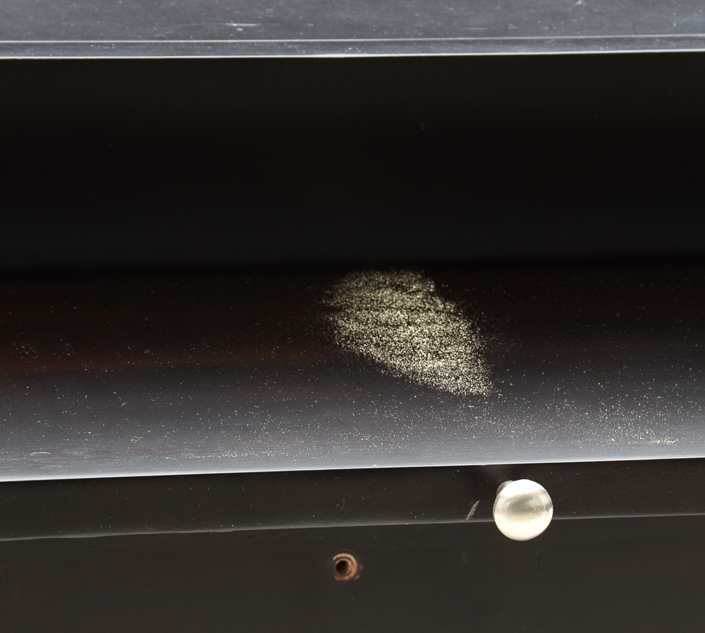 Pair of Contemporary End Tables in Black