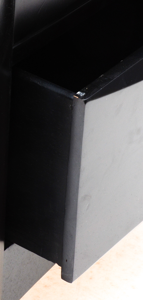 Pair of Contemporary End Tables in Black