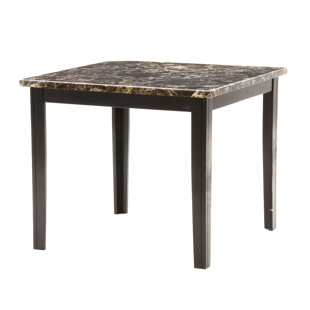 Contemporary Black Marble Style Table