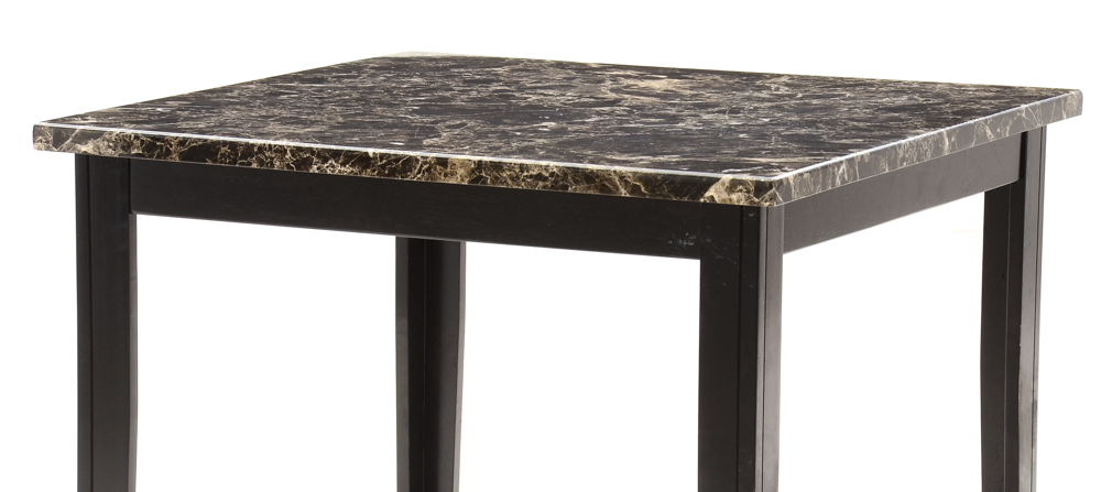 Contemporary Black Marble Style Table