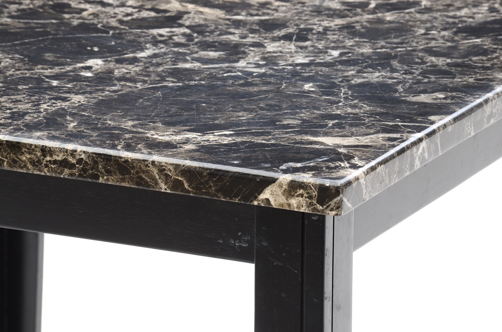 Contemporary Black Marble Style Table