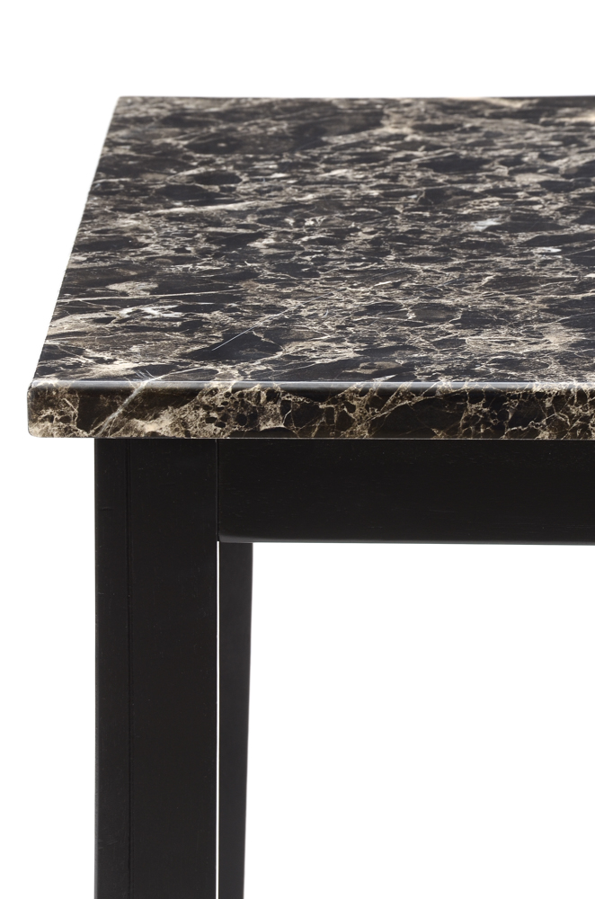 Contemporary Black Marble Style Table