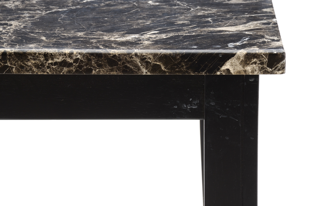 Contemporary Black Marble Style Table