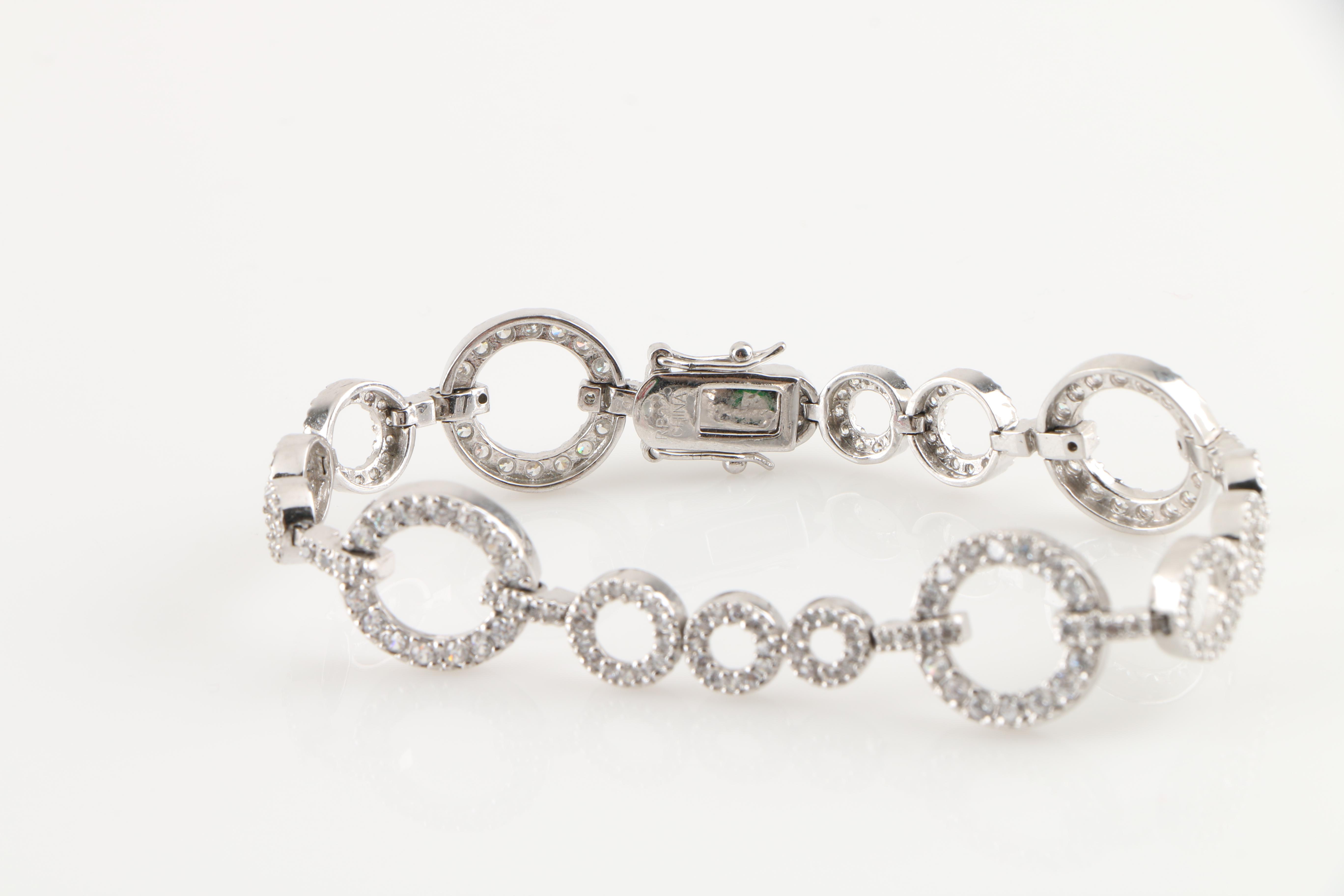 Assortment of Sterling Silver Cubic Zirconia Jewelry