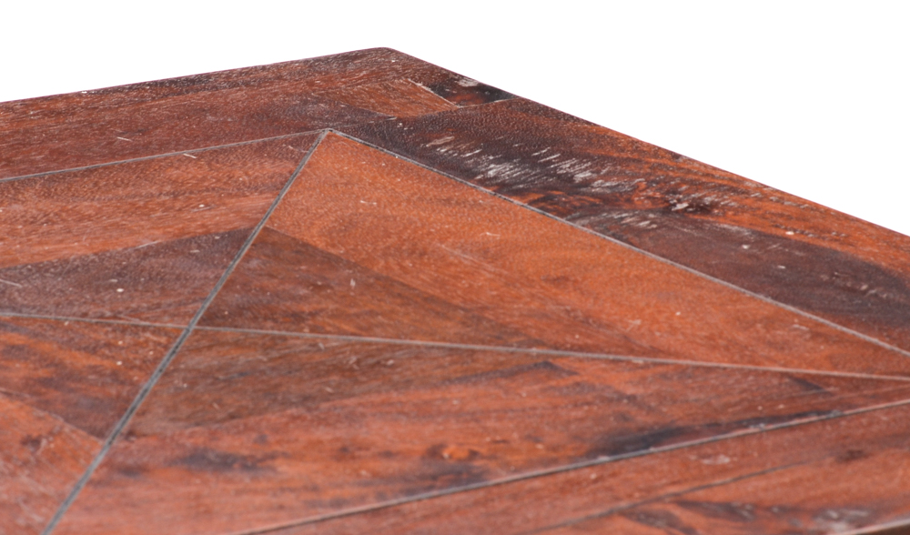 Contemporary Walnut Coffee Table and End Table