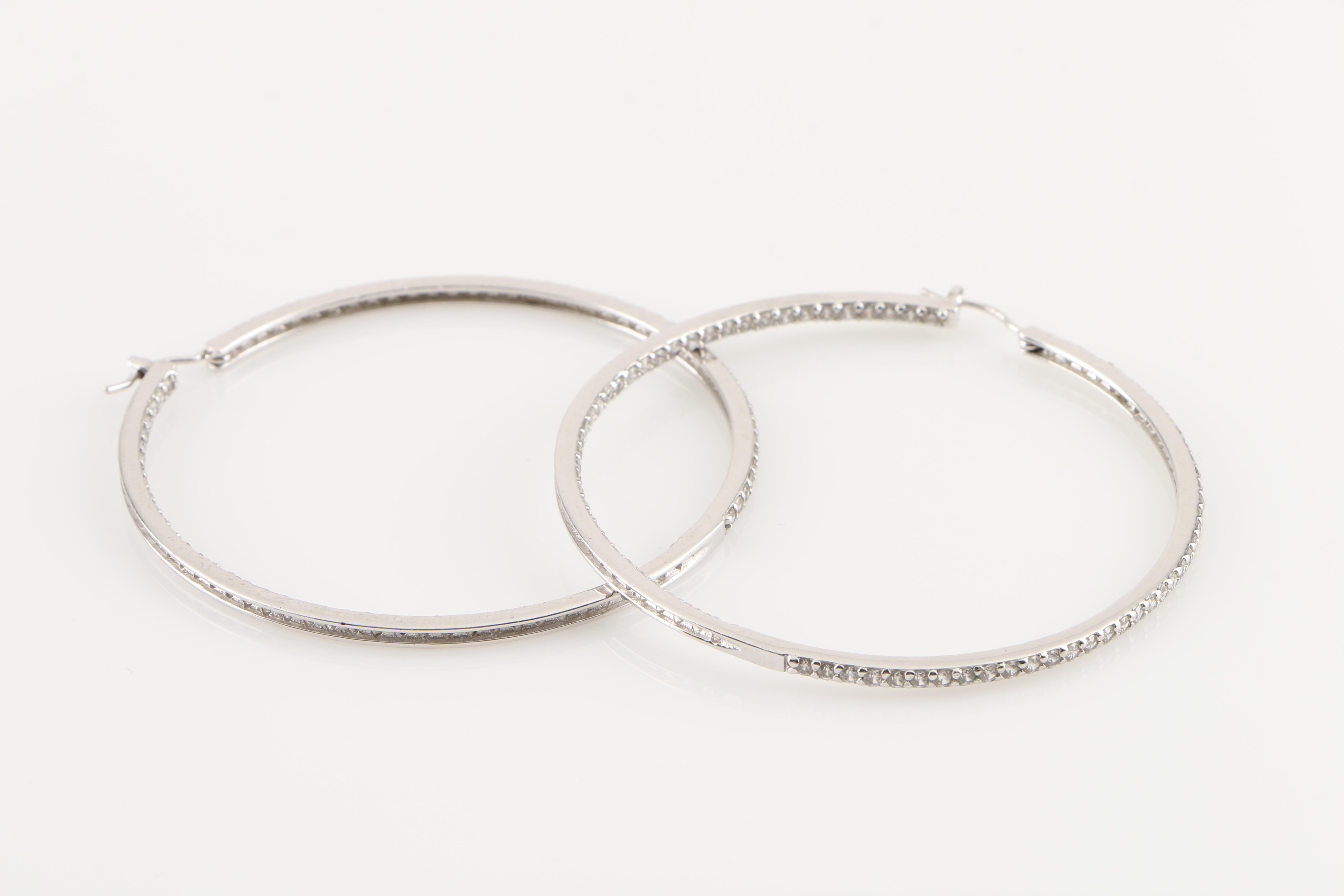 Assortment of Sterling Silver Cubic Zirconia Jewelry