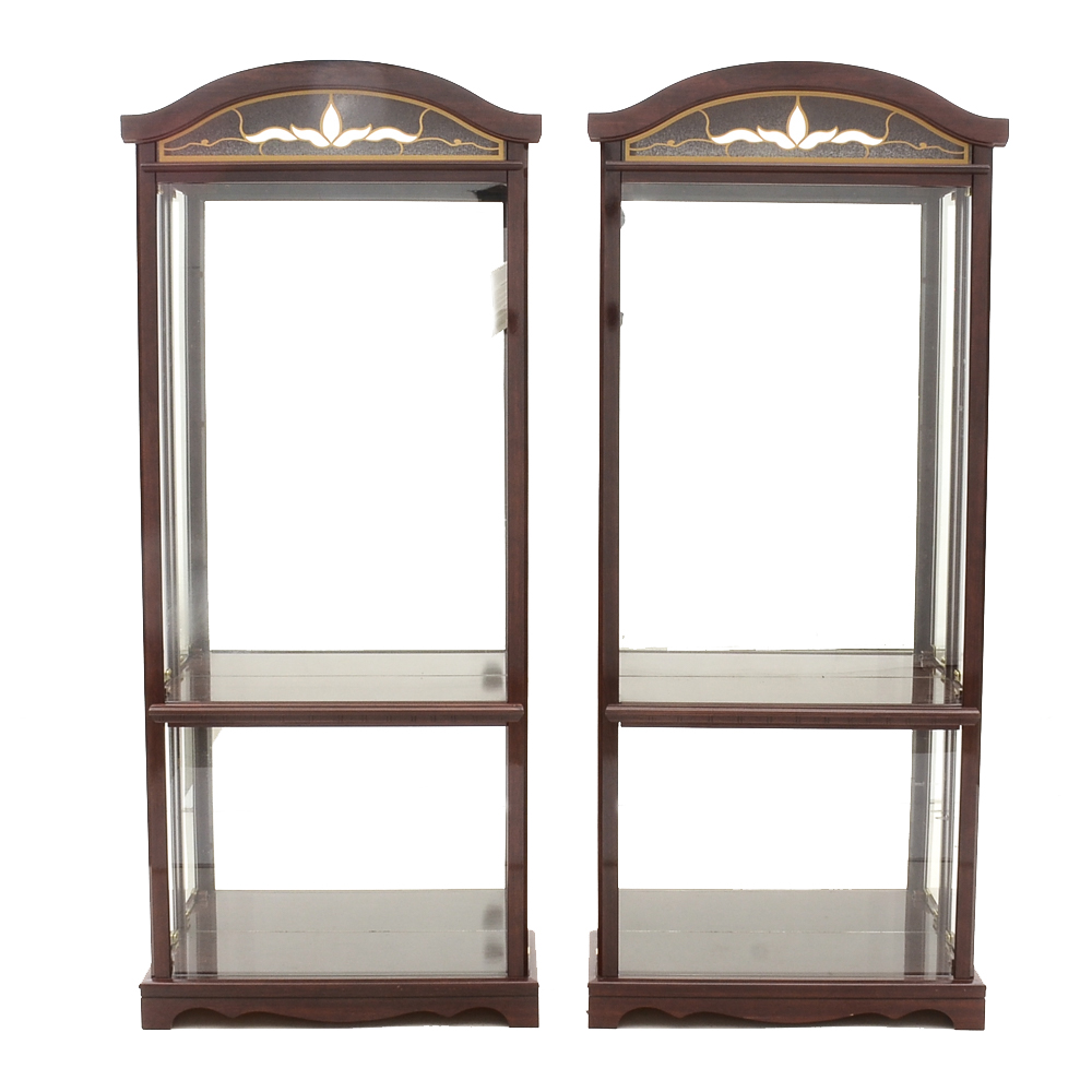Pair of Ashley Furniture Display Cabinets