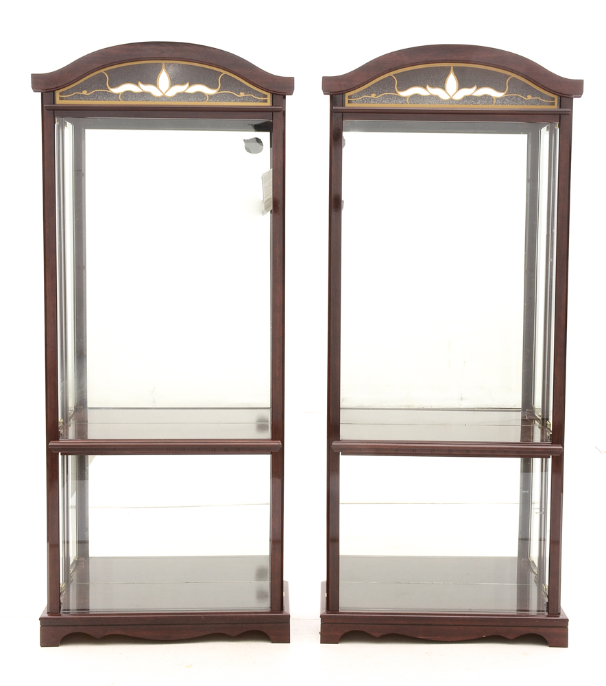 Pair of Ashley Furniture Display Cabinets